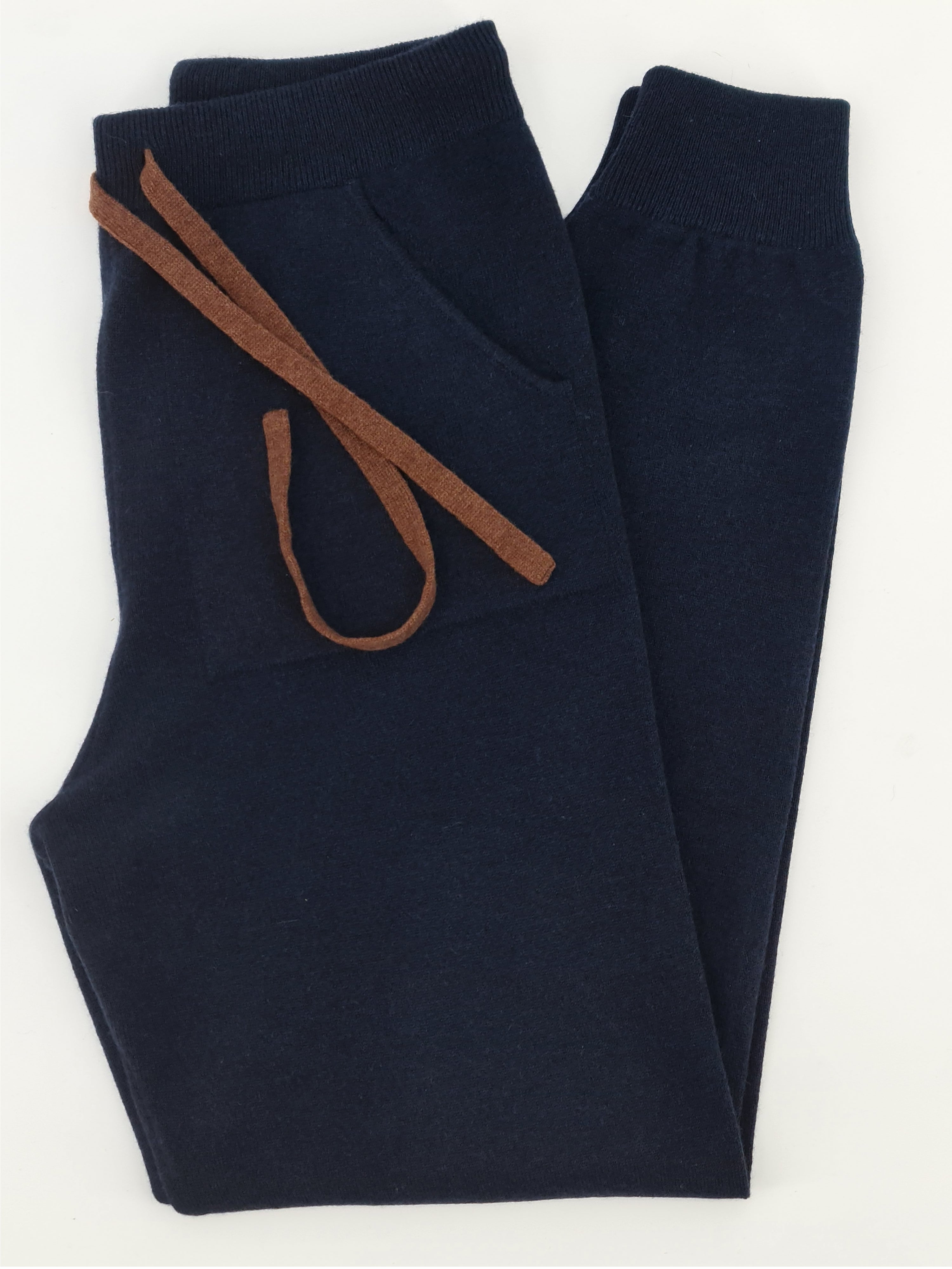 Pants 100% Cashmere Bourbon Blue