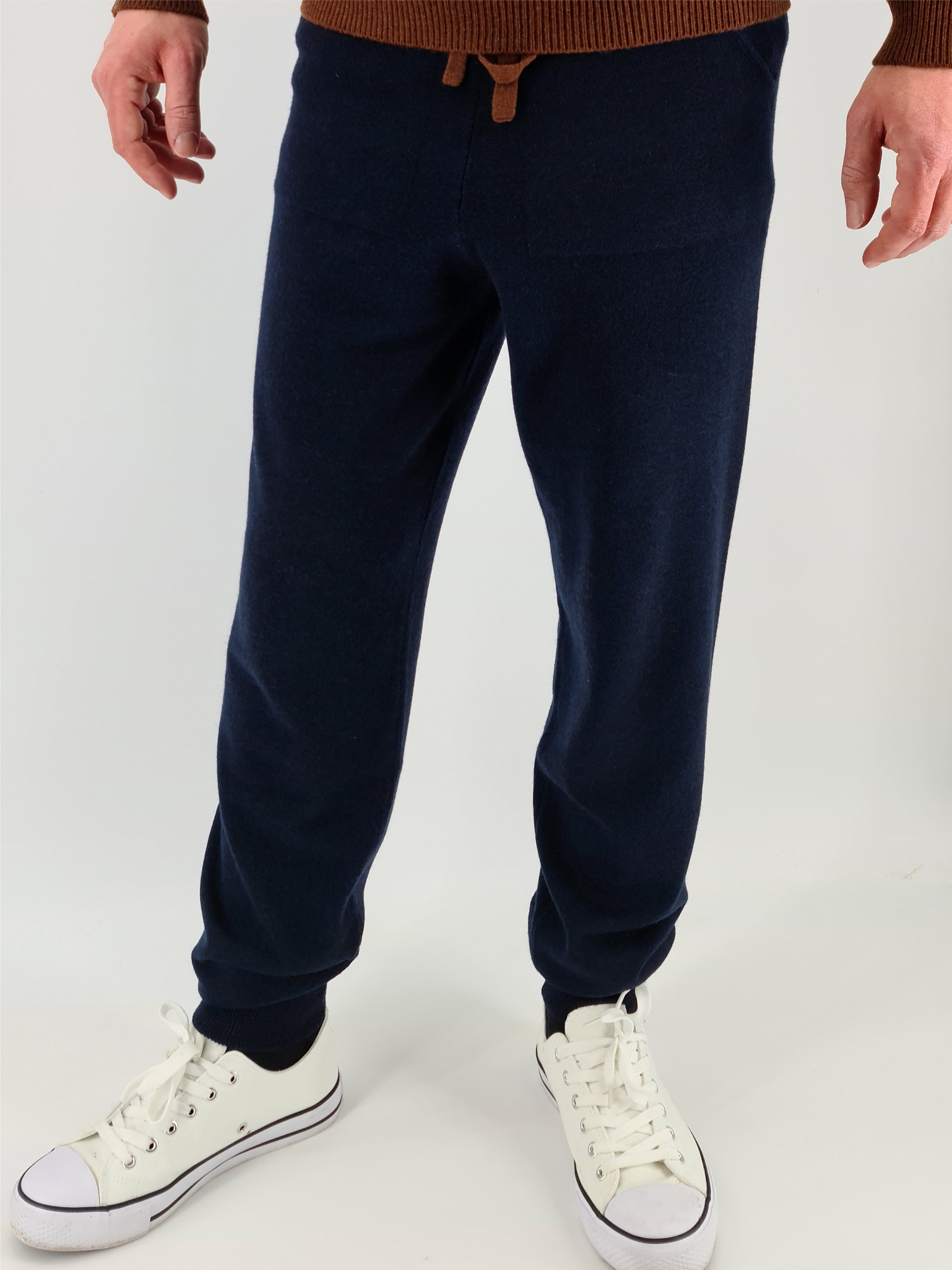 Pants 100% Cashmere Bourbon Blue