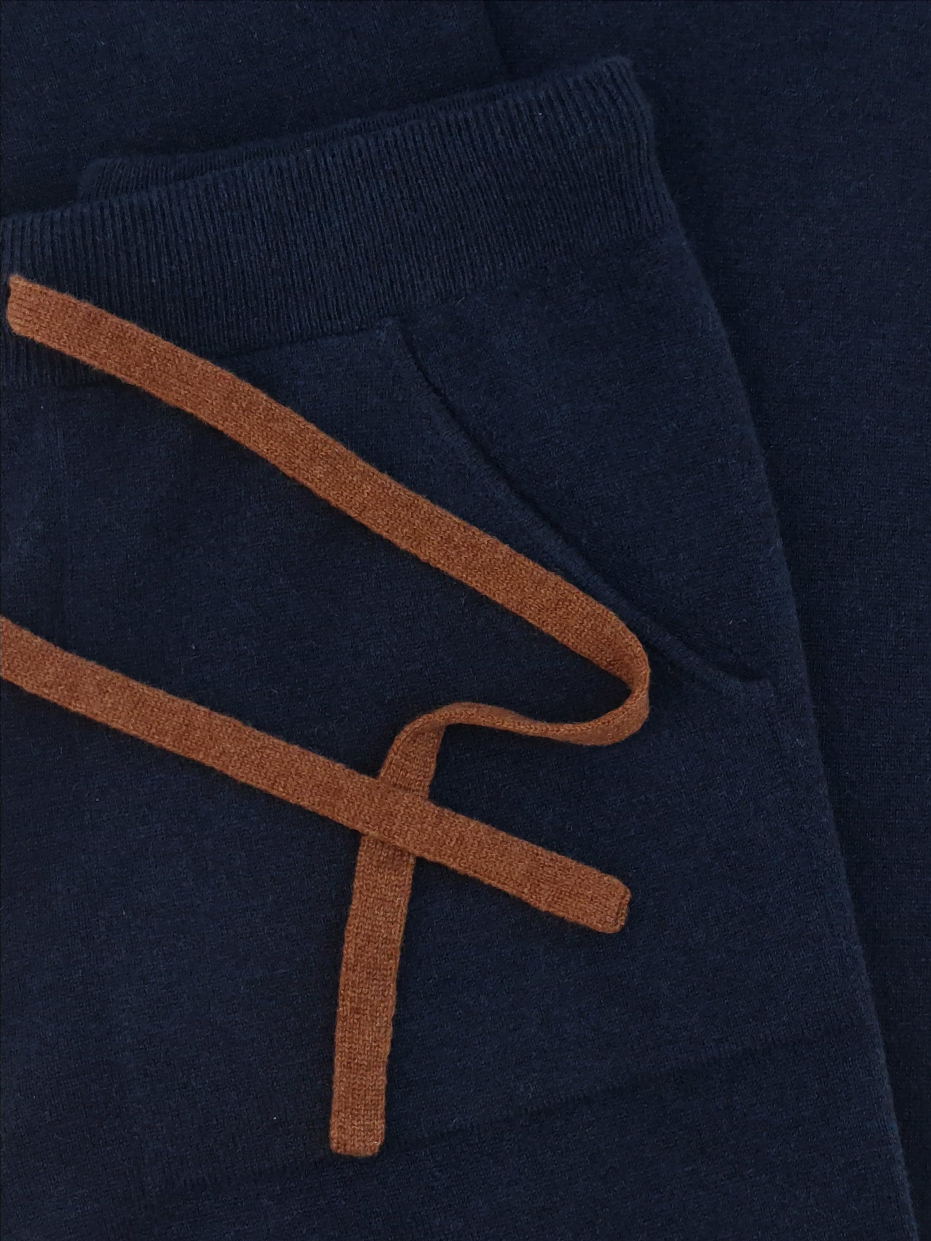 Pants 100% Cashmere Bourbon Blue