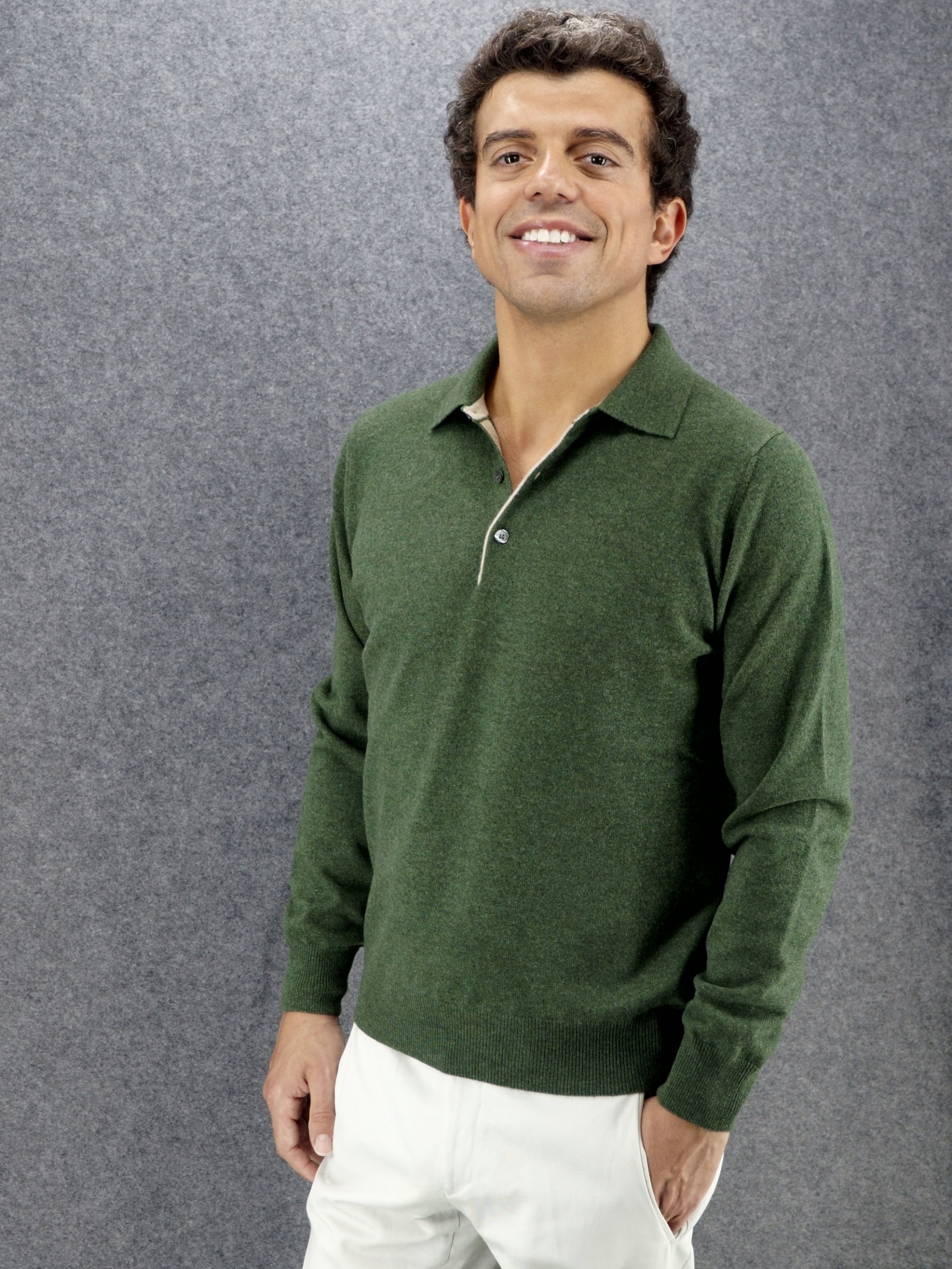 Polo in Maglia 100% Cashmere Serpentine