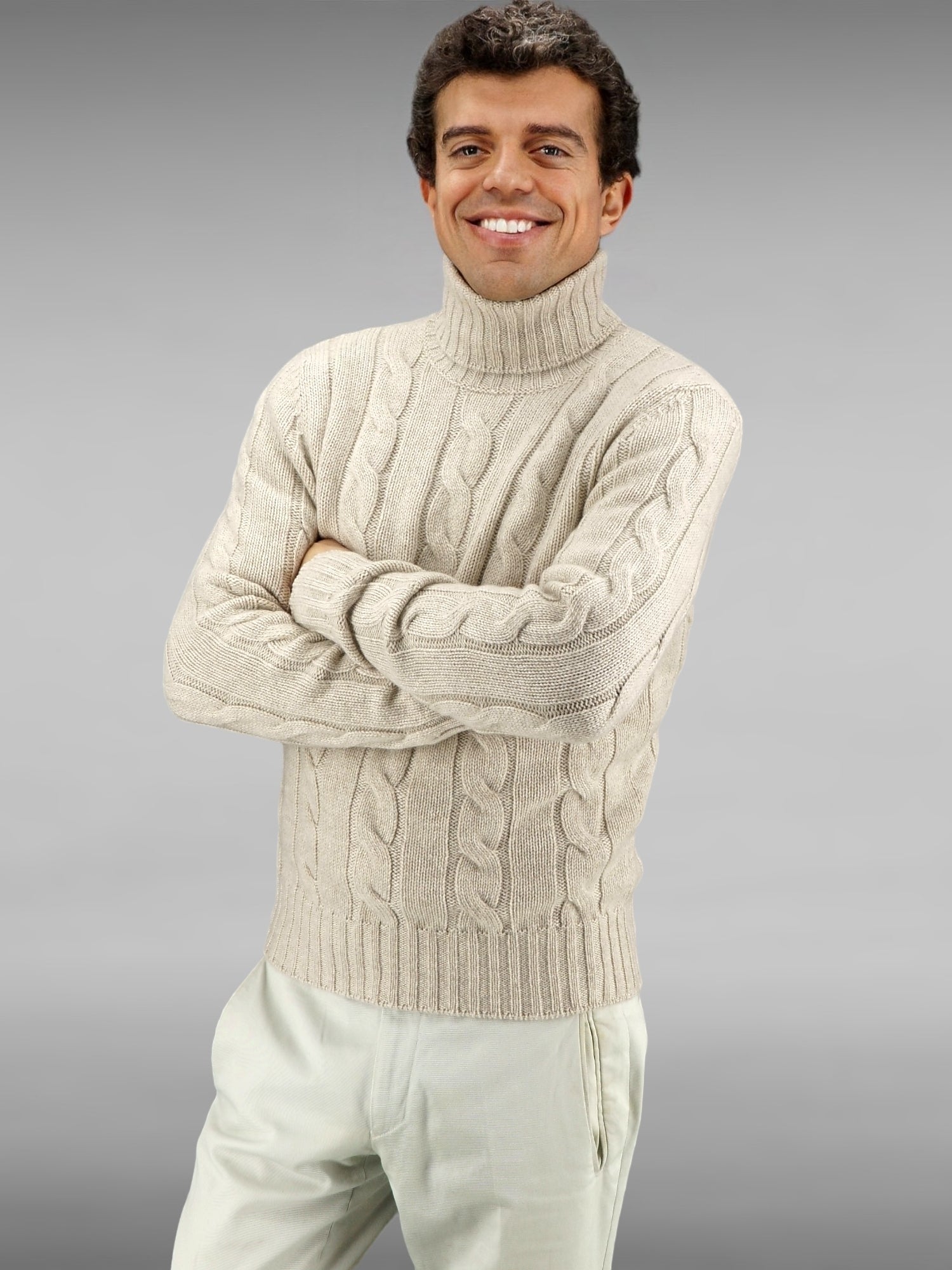 Dolcevita Treccia Larga Natural Brown 100% Cashmere