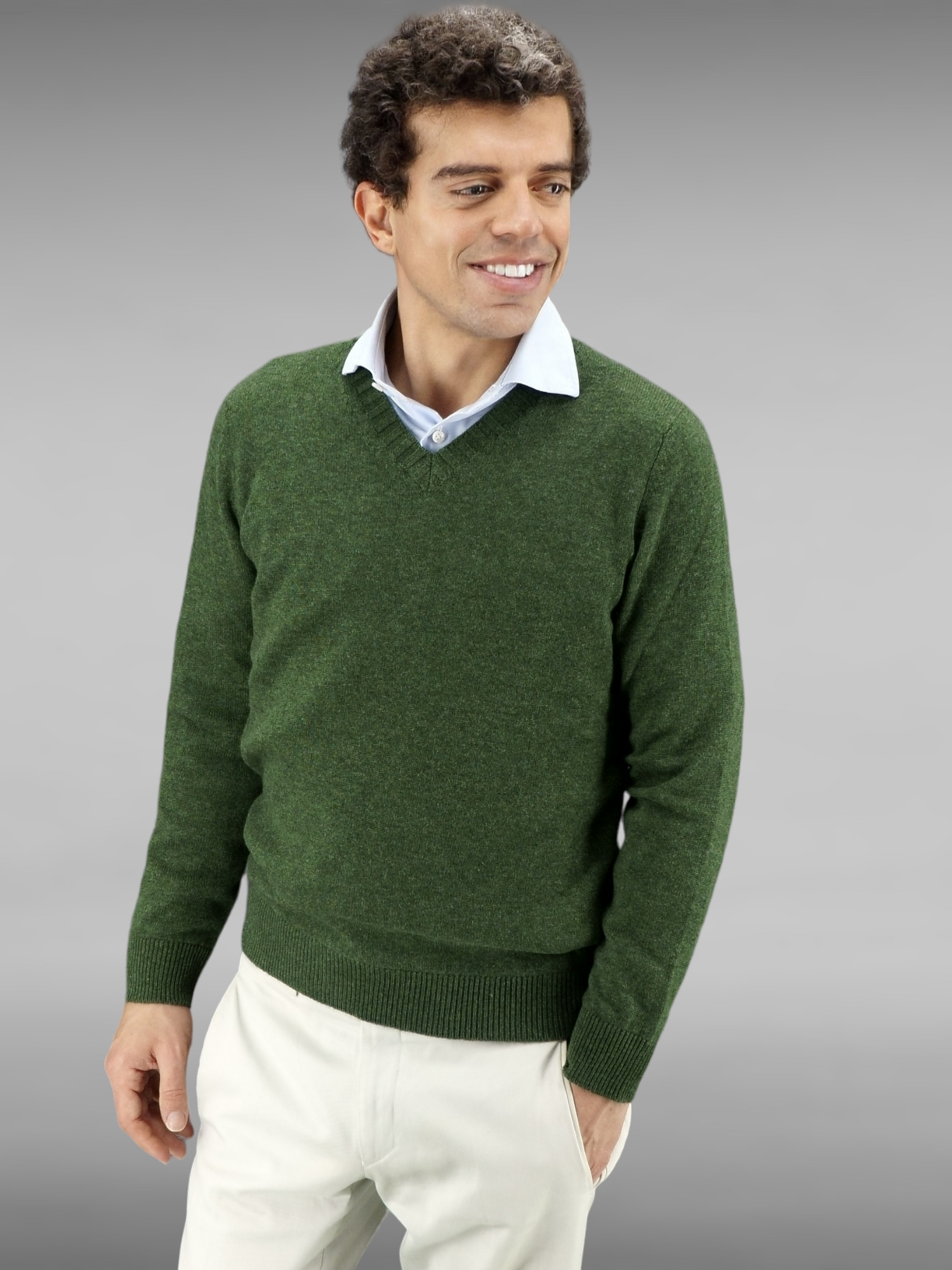 Scollo V Nuvola Serpentine 100% Cashmere