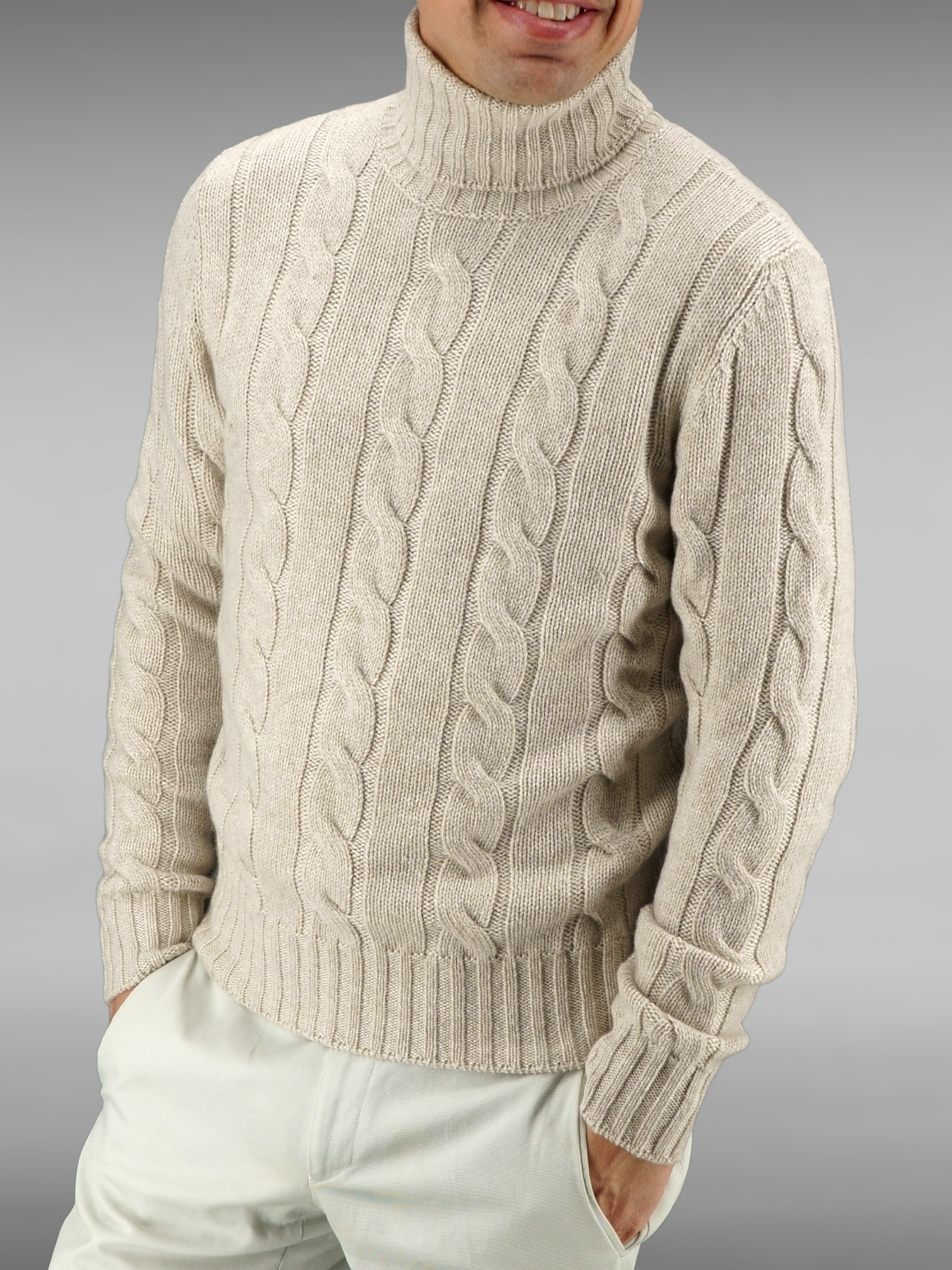 Dolcevita Treccia Larga Natural Brown 100% Cashmere