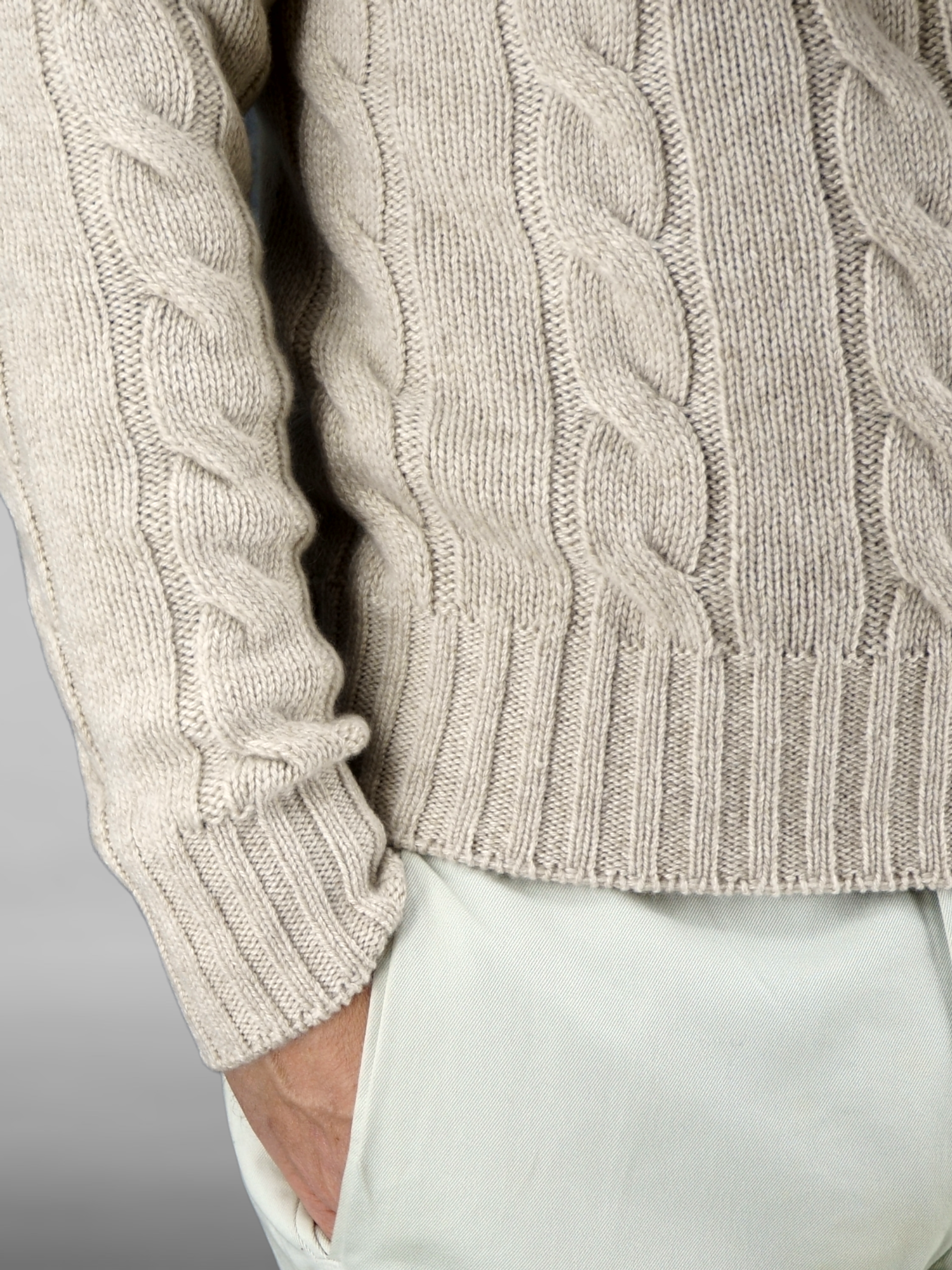 Dolcevita Treccia Larga Natural Brown 100% Cashmere