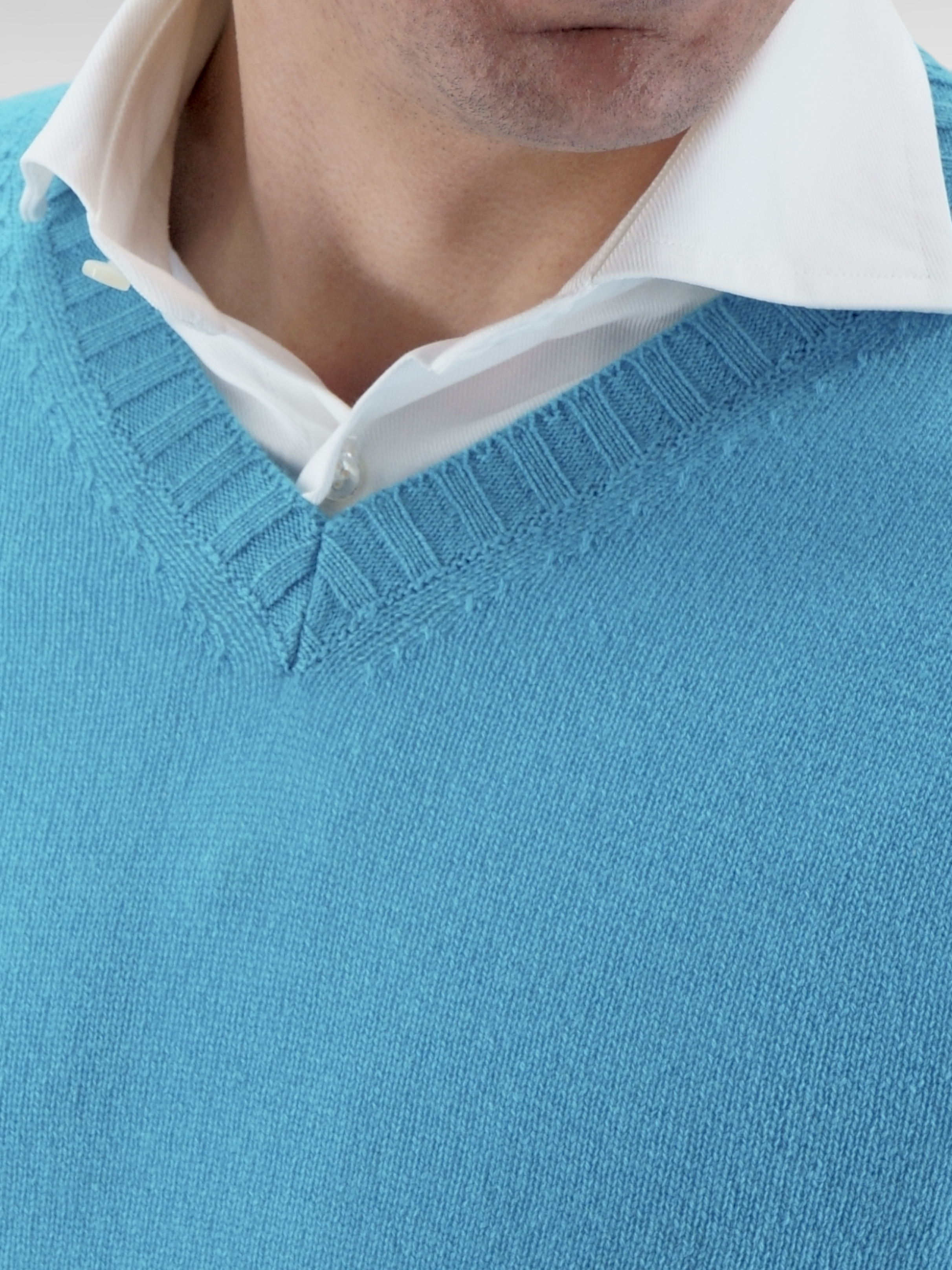 V-Neck Nuvola Swim 100% Cashmere