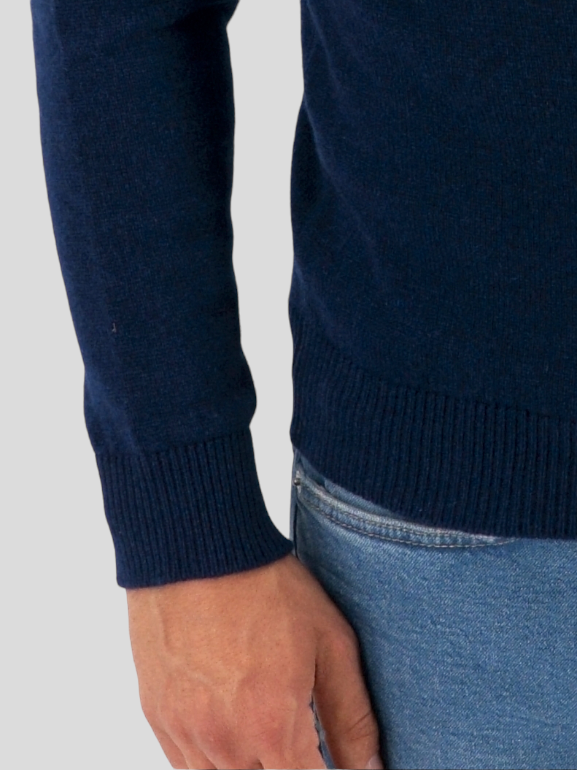Crew Neck Nuvola Inchiostro 100% Cashmere