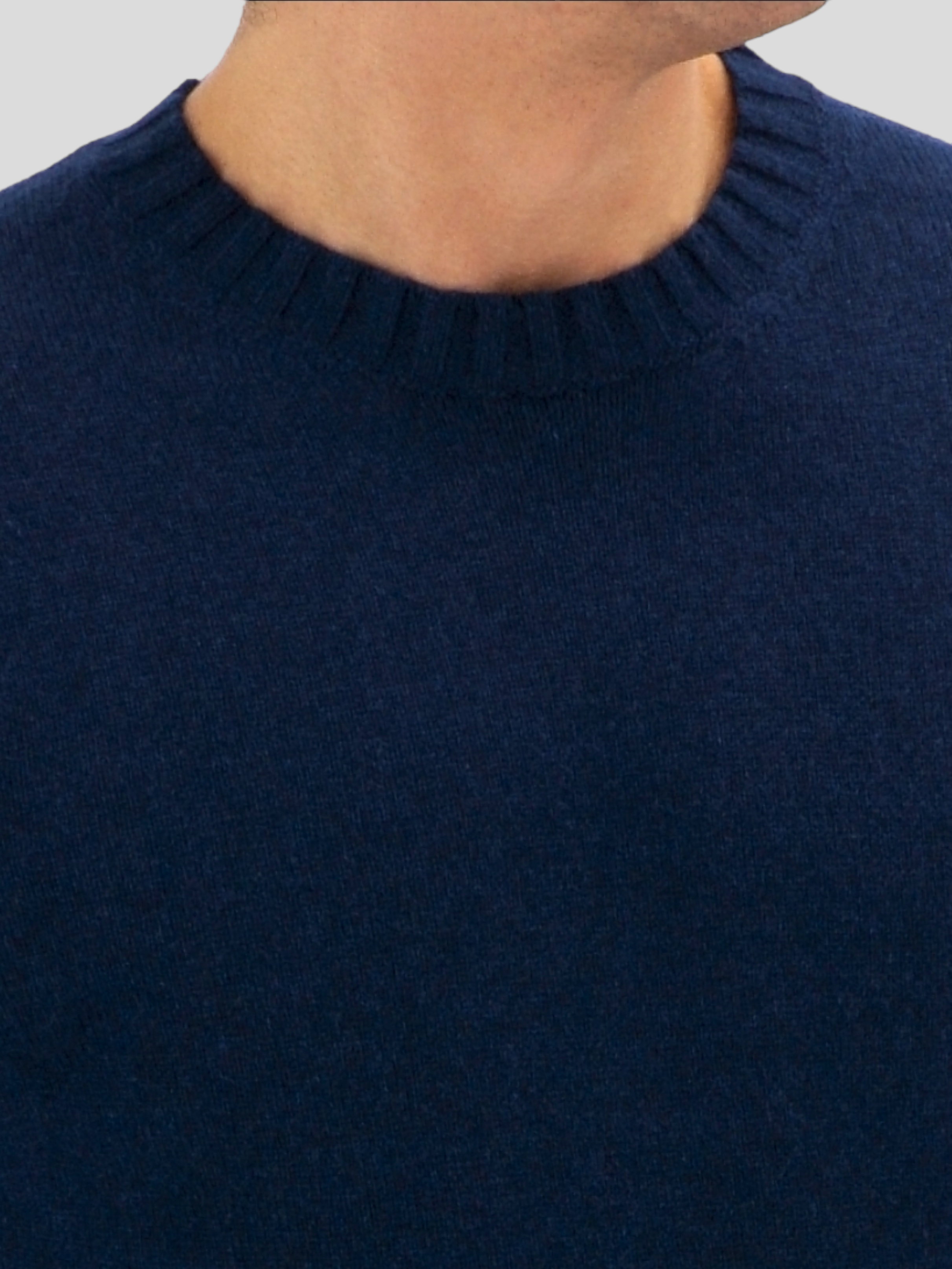 Crew Neck Nuvola Inchiostro 100% Cashmere