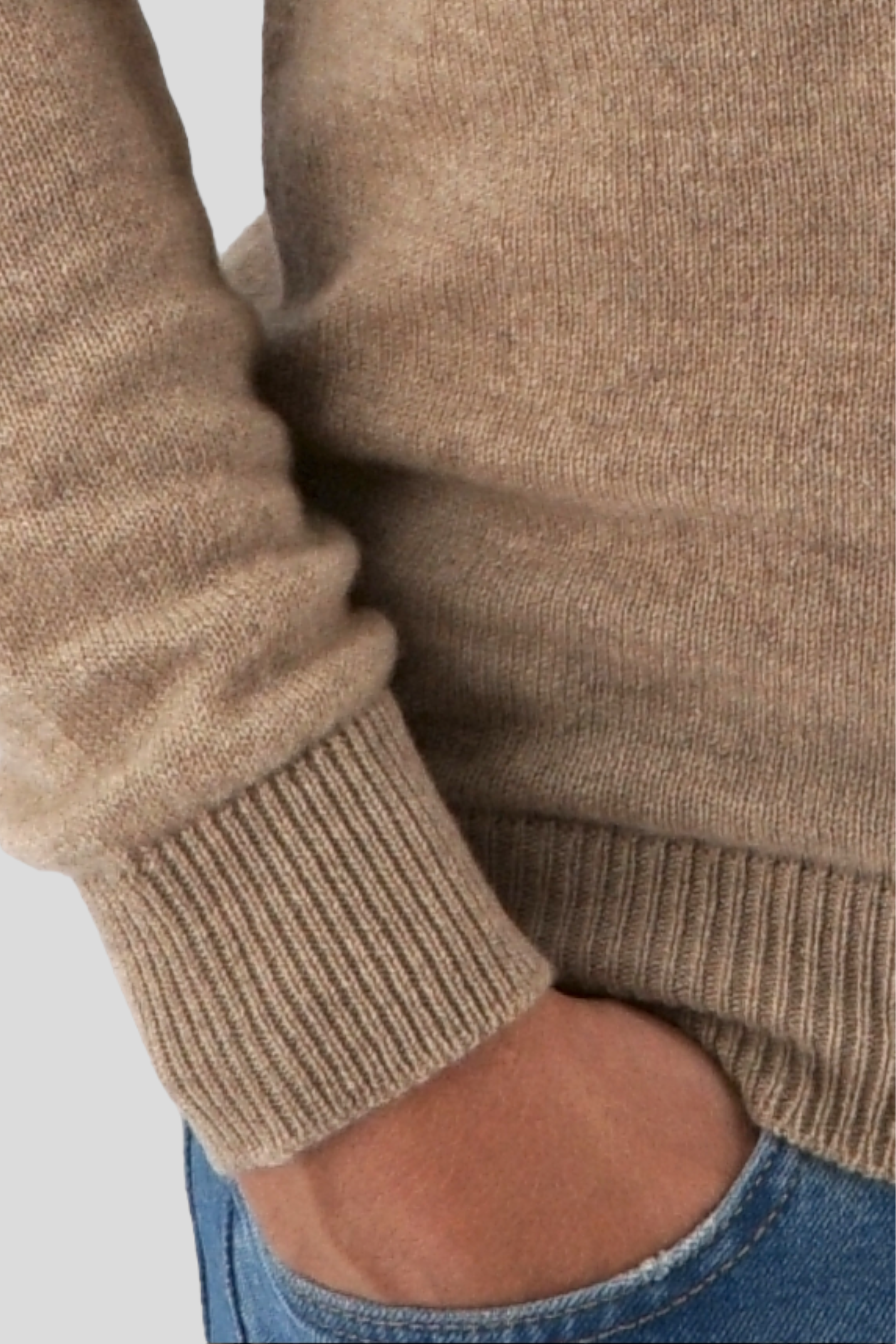 Girocollo Nuvola Arachide 100% Cashmere