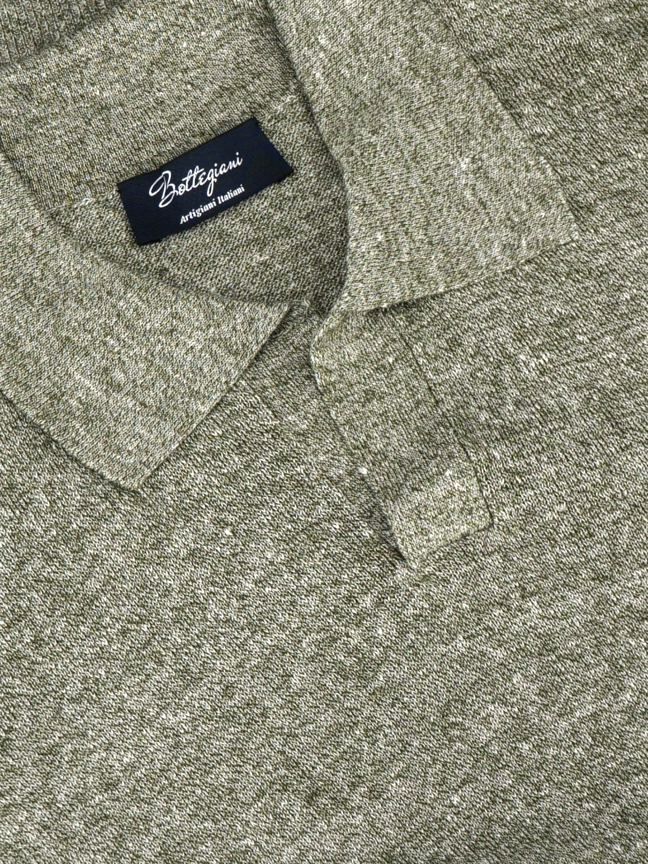 Polo Pampelonne Oliva 68% Linen 32% Cotton