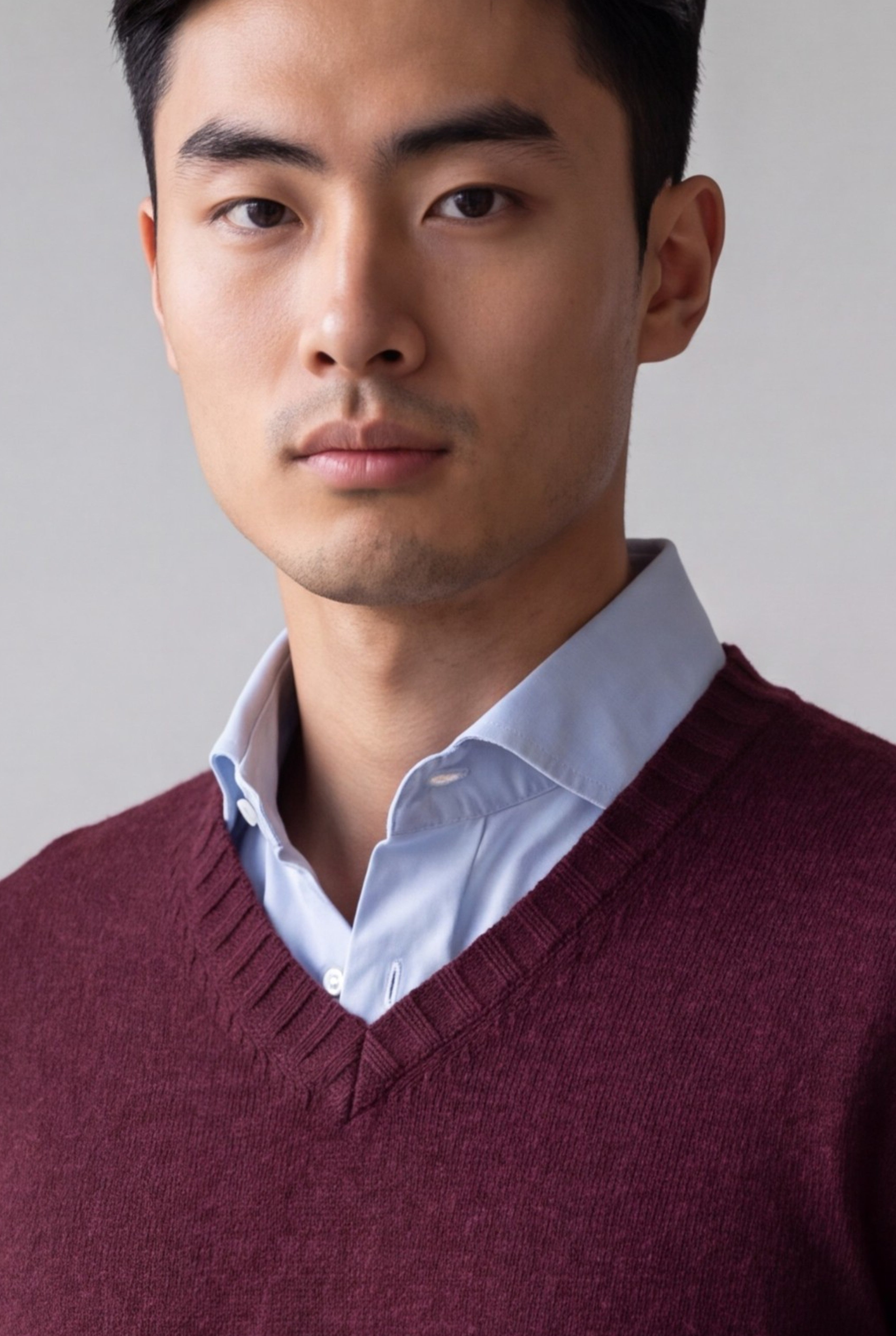 Scollo V Nuvola Bordeaux 100% Cashmere