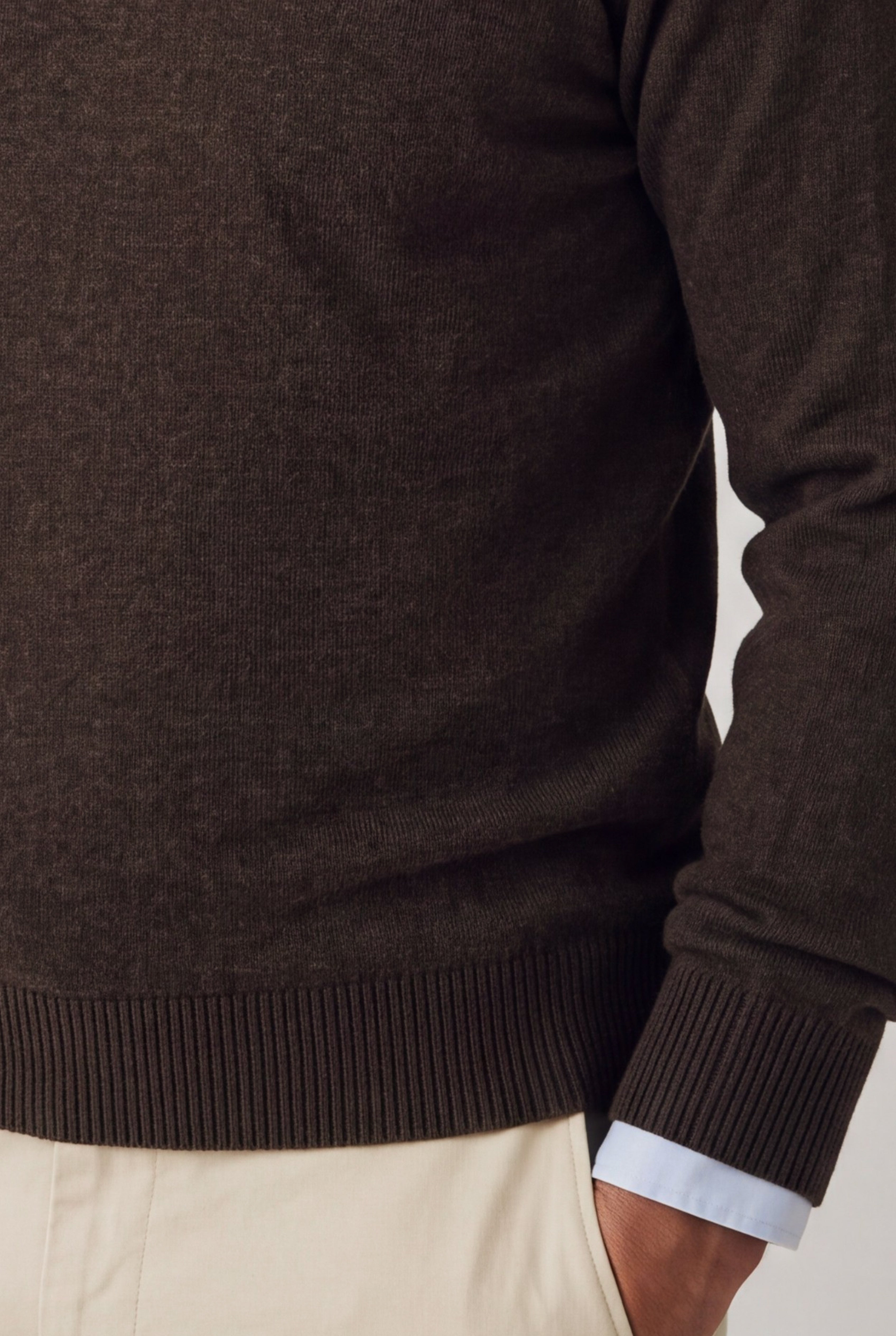 Scollo V Nuvola Peat 100% Cashmere