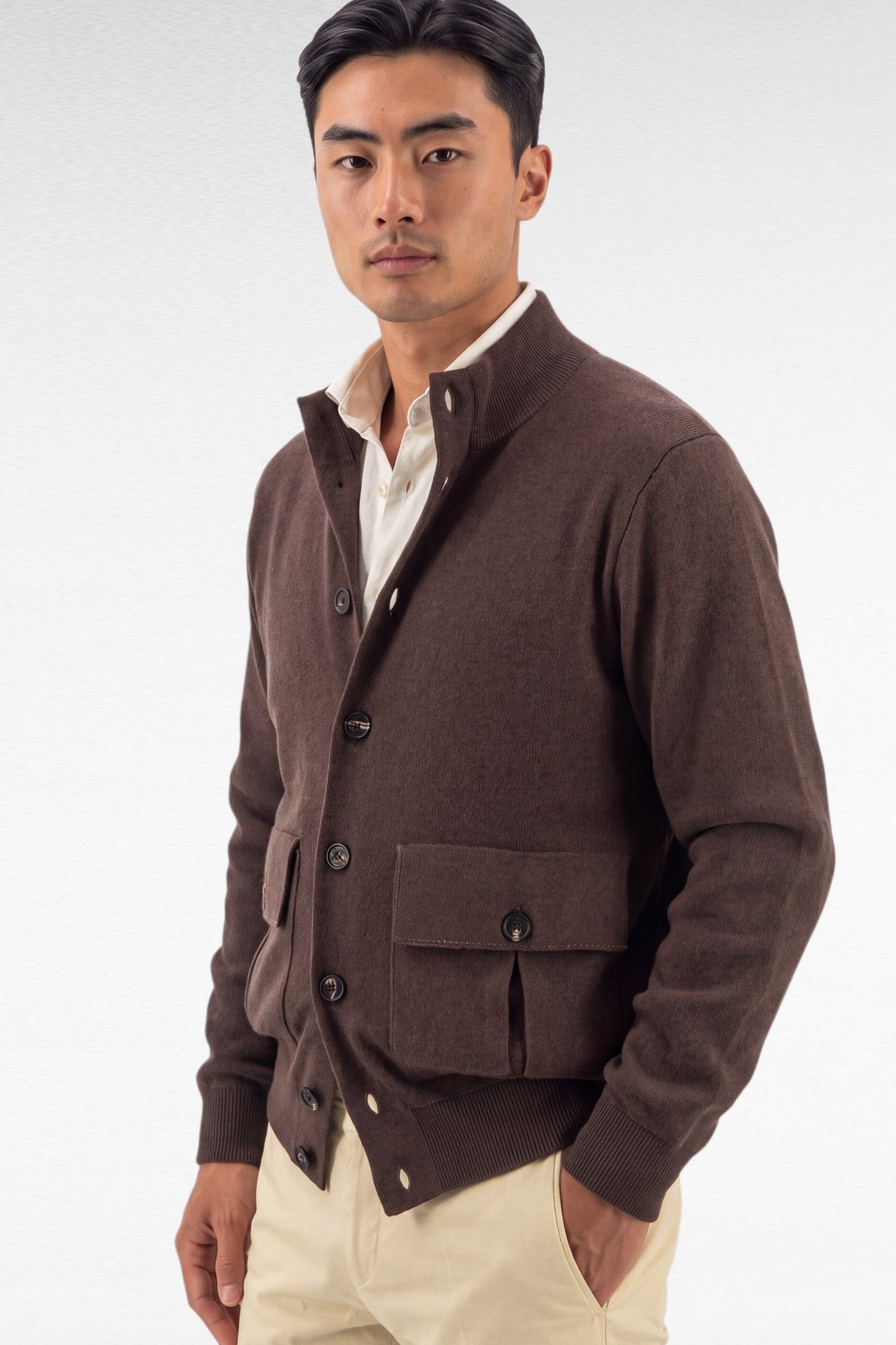 Bomber Milano Caffè 100% Cashmere