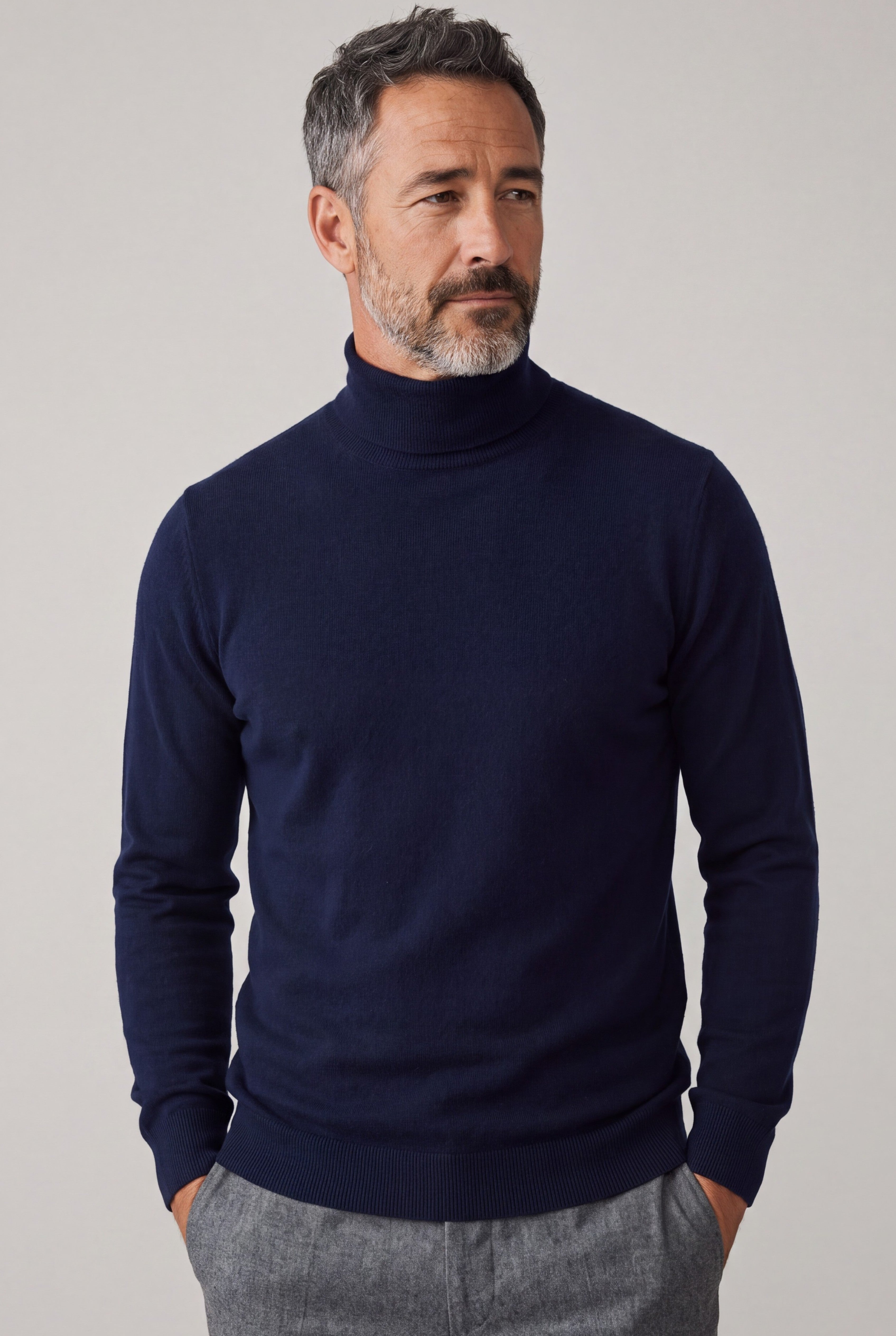 Dolcevita Blu Notte Cashmere Lana e Seta