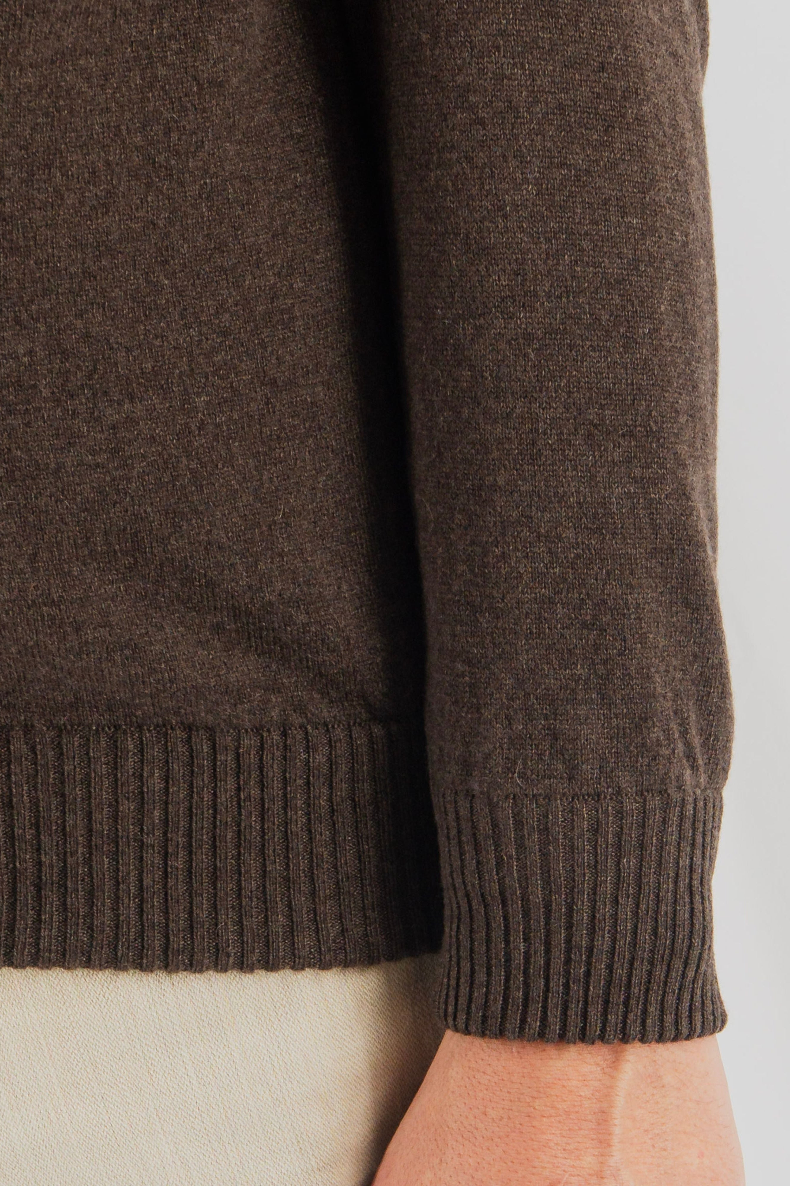 Full Zip 100% Cashmere Peat