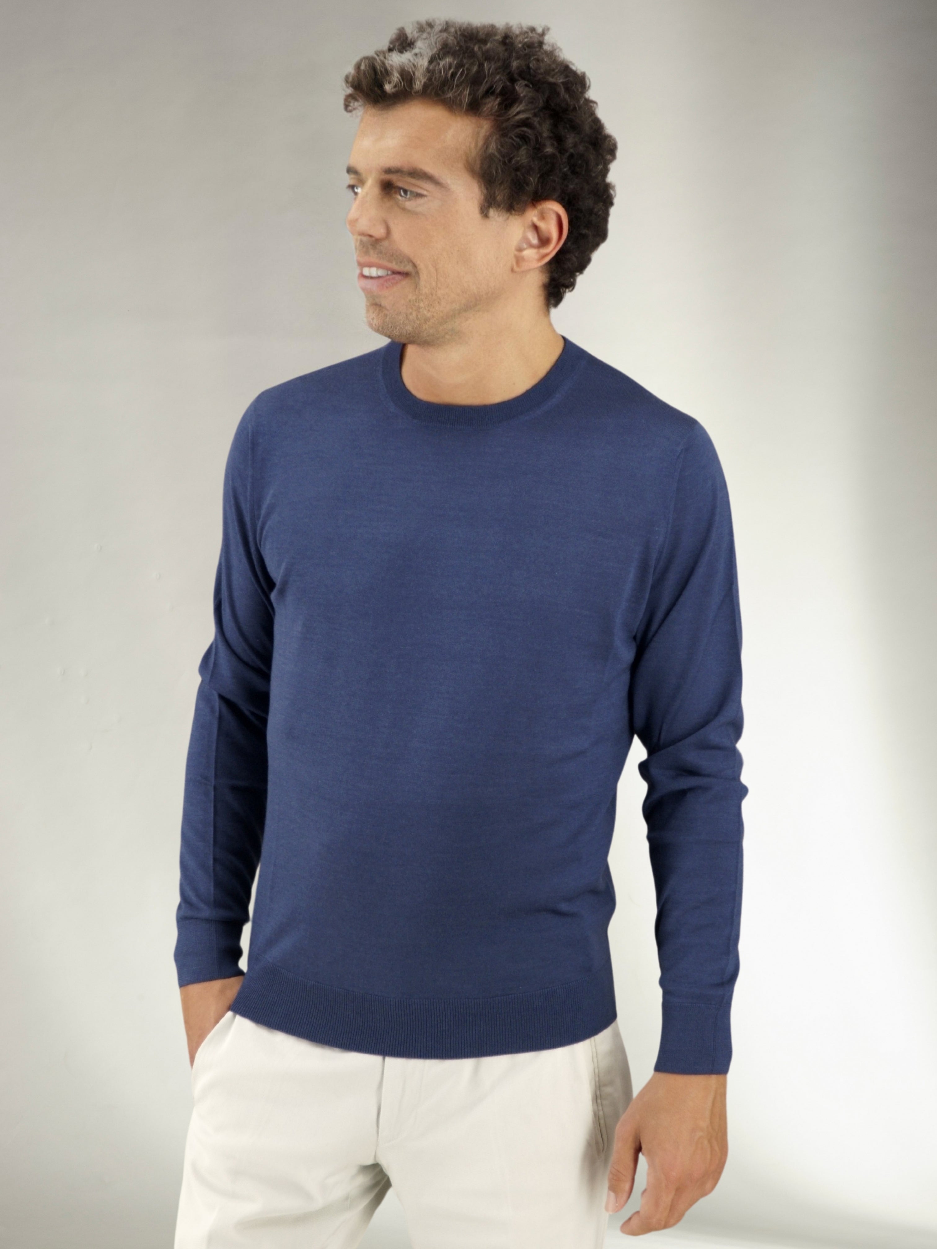 Crewneck Portofino Cashmere Wool and Silk