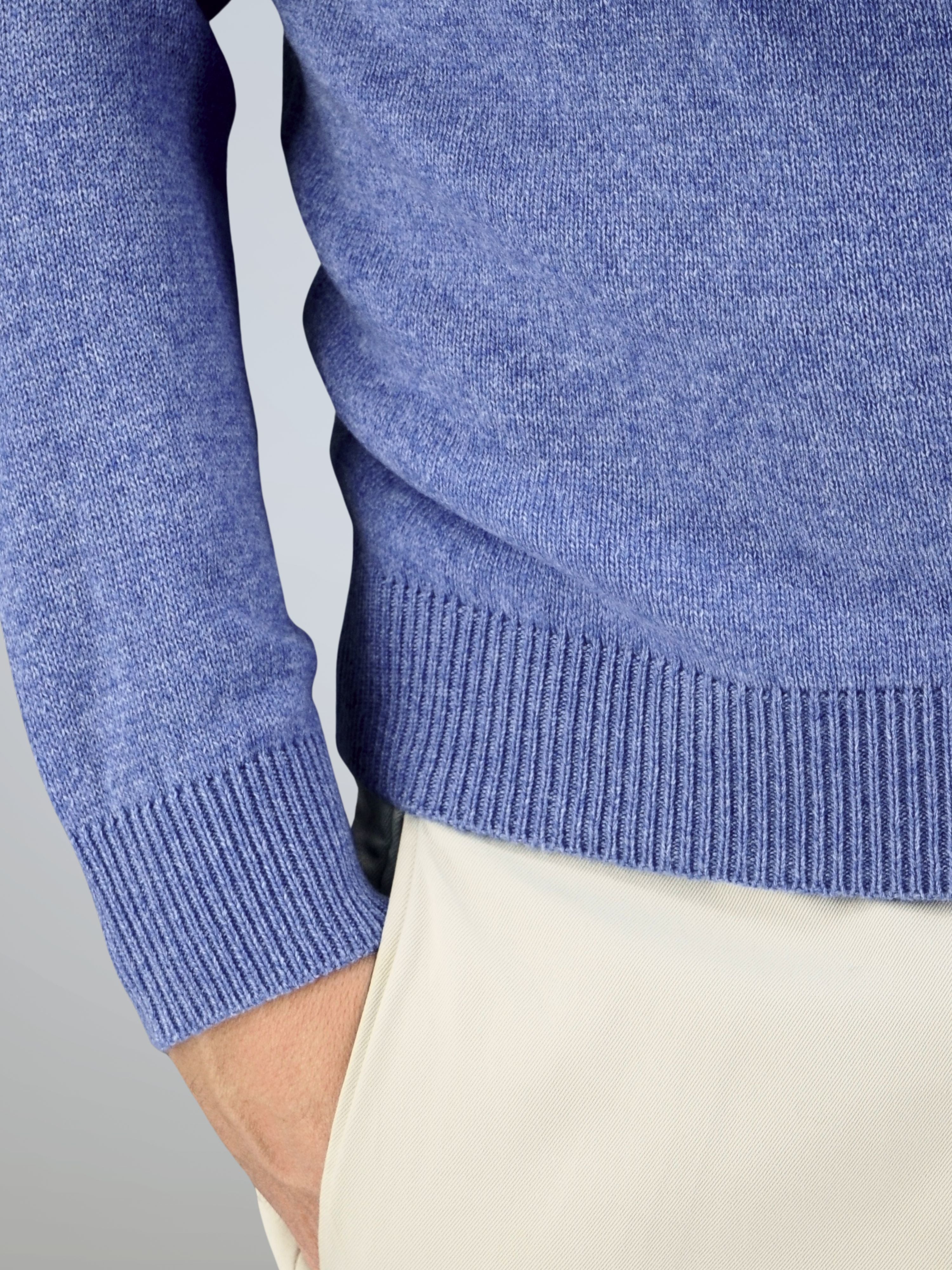 Crew Neck Nuvola Jacaranda 100% Cashmere