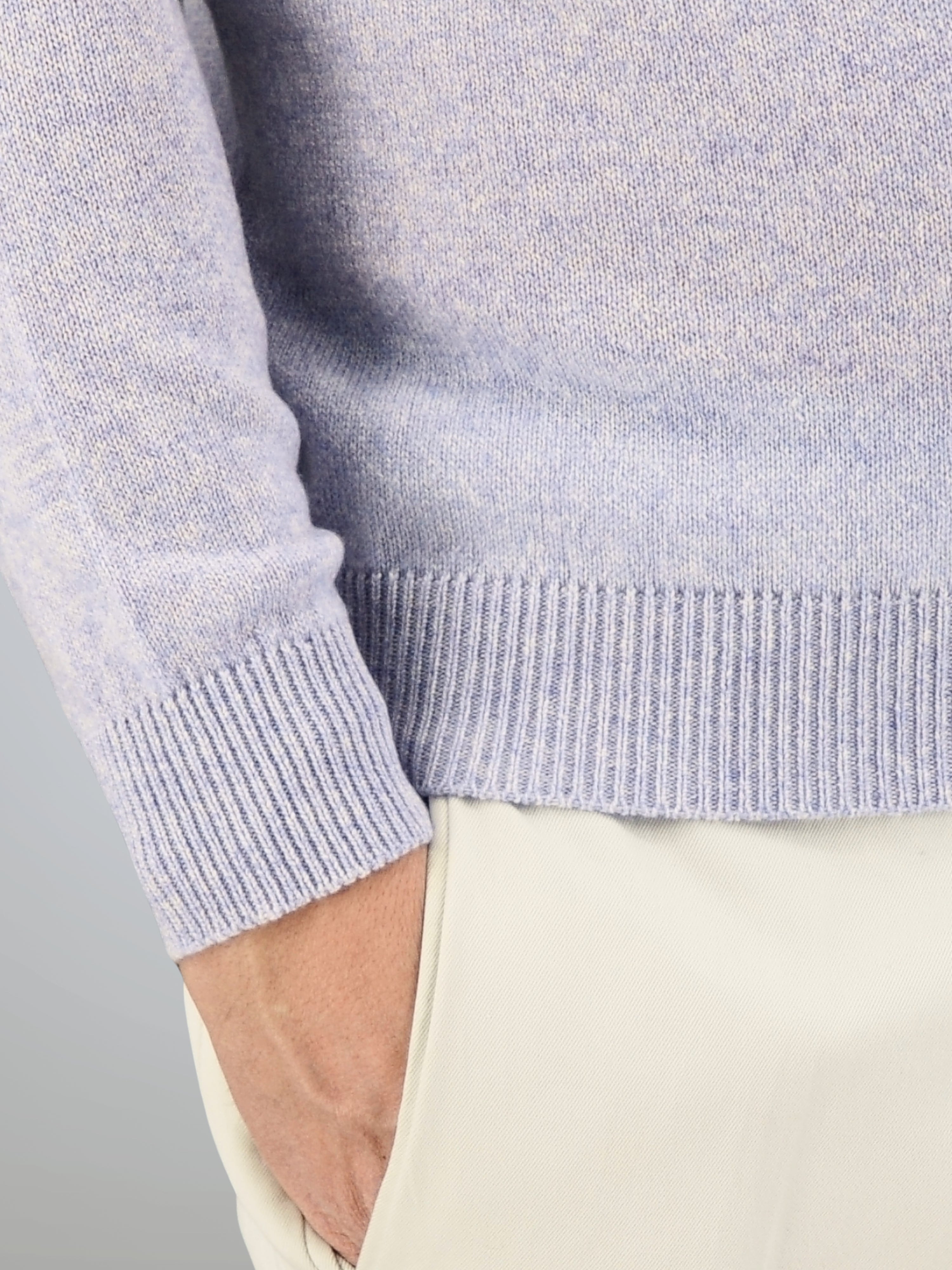 Crew Neck Nuvola Glicine 100% Cashmere