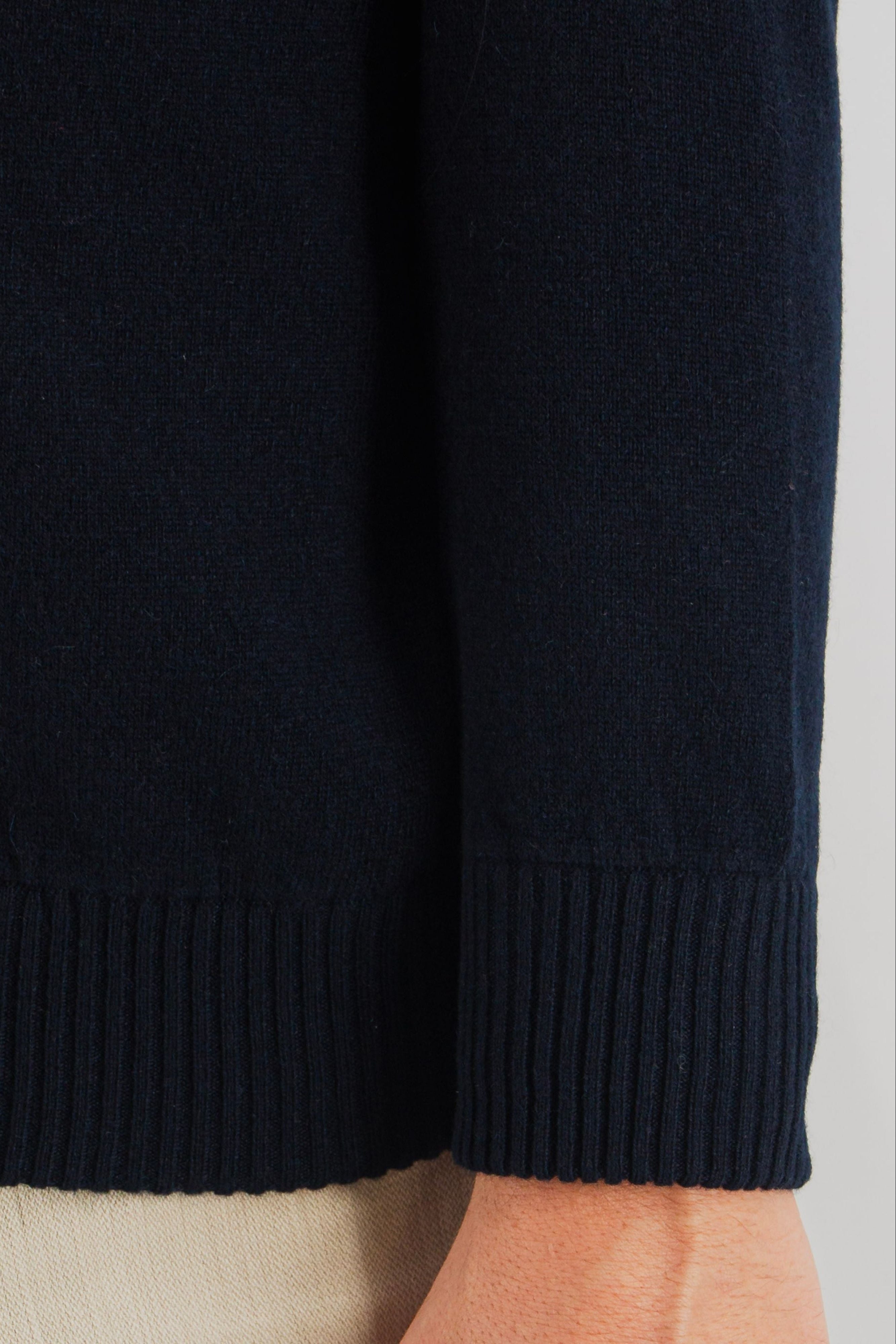 Full Zip 100% Cashmere Blu Navy