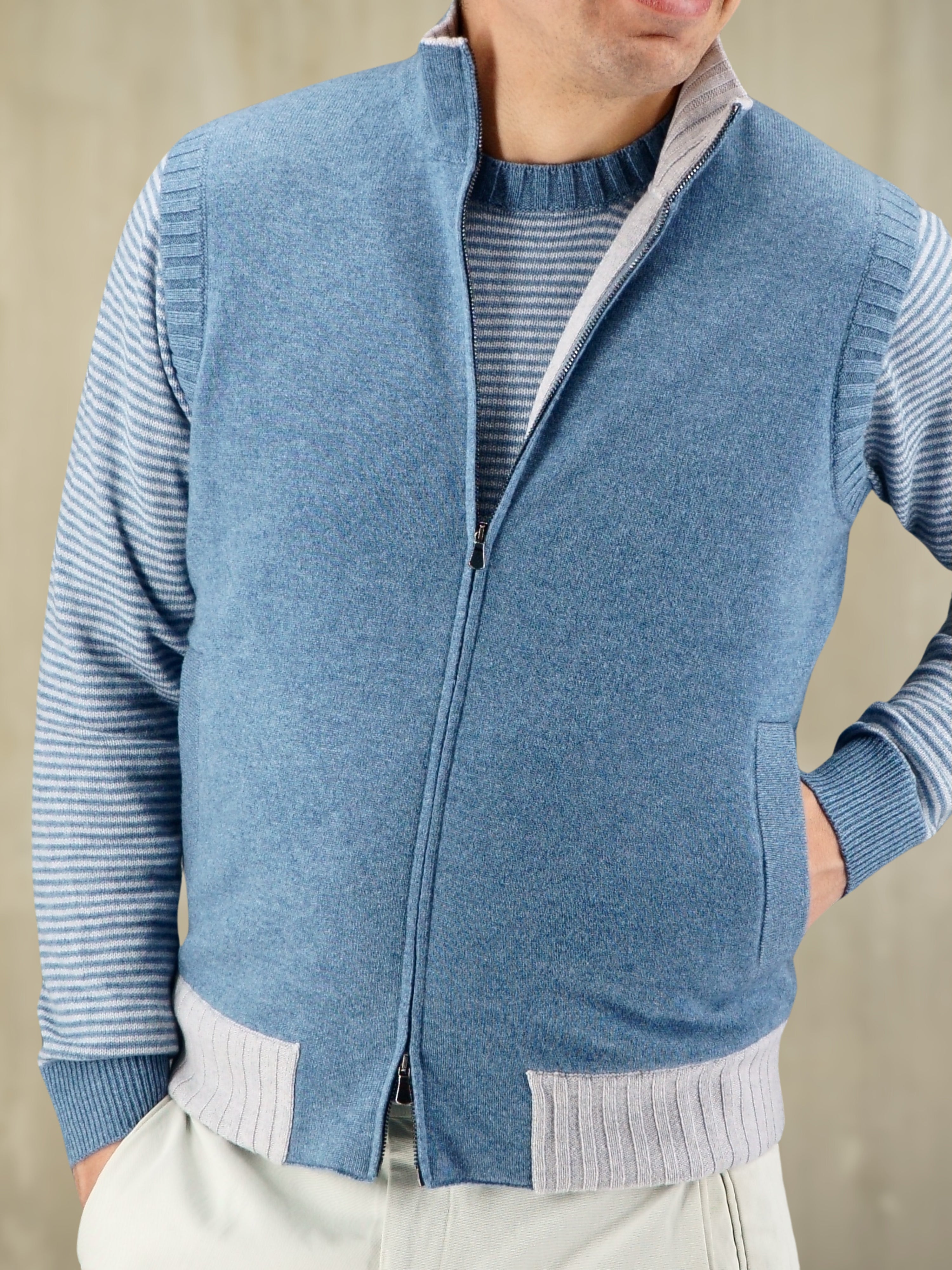 Double Vest Vela 100% Cashmere