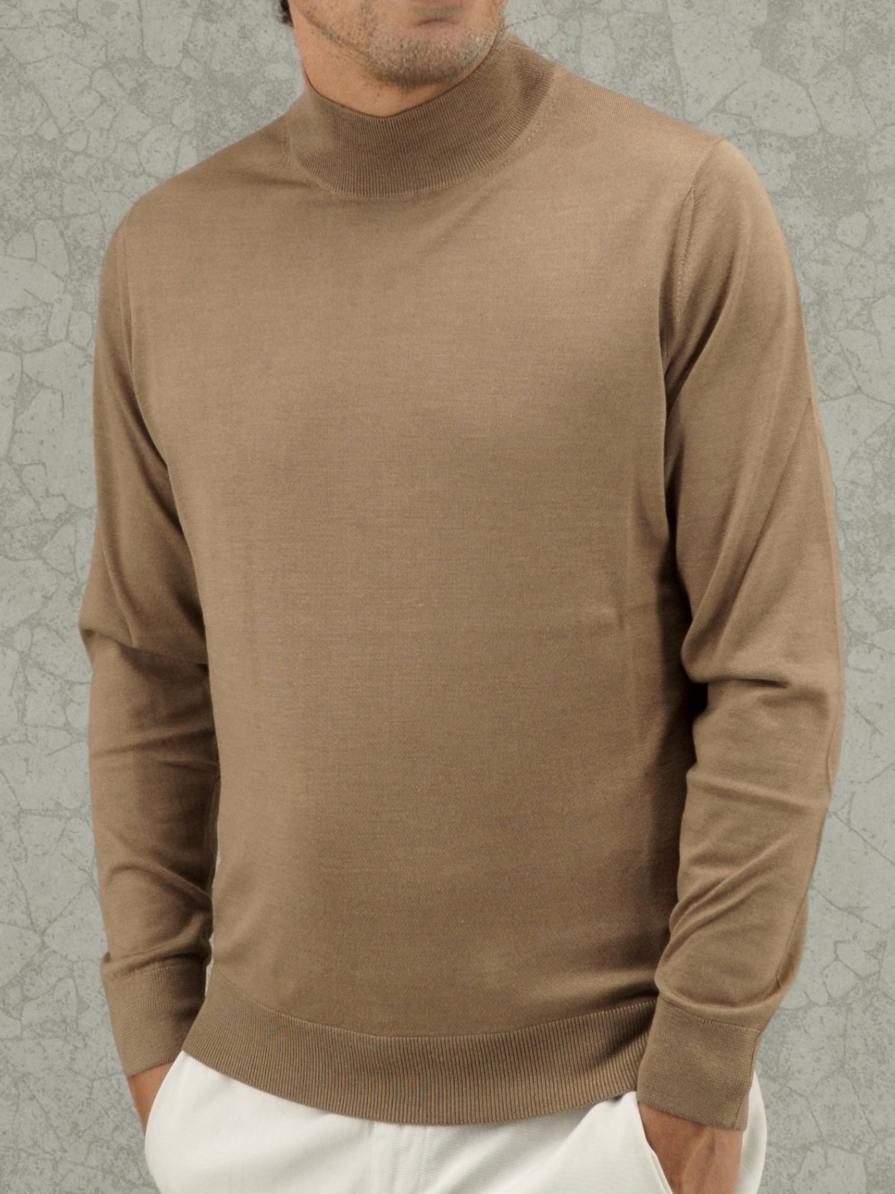 Lupetto Rhum Cashmere Lana e Seta