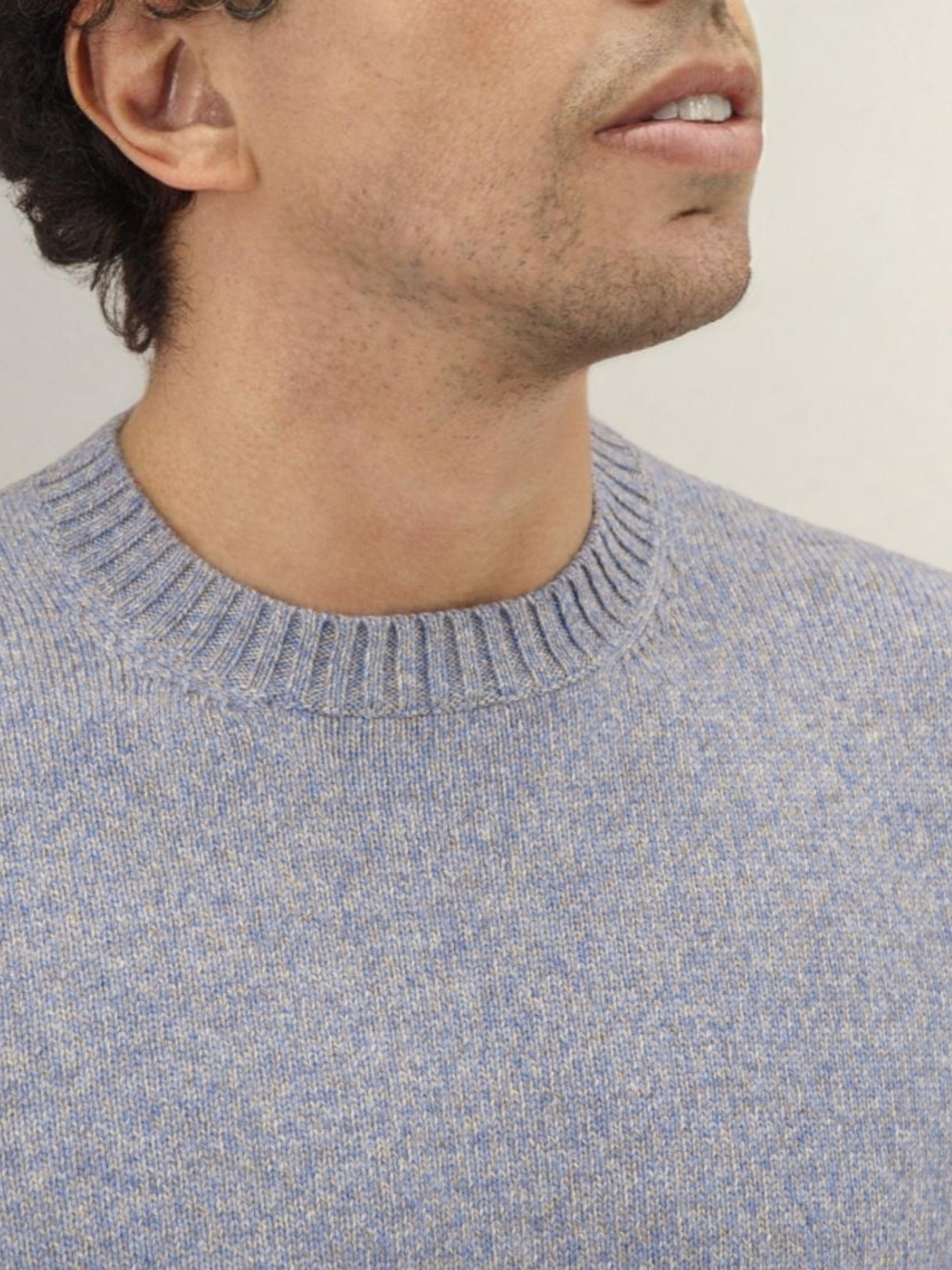 Crewneck Fleece Melange 100% Cashmere