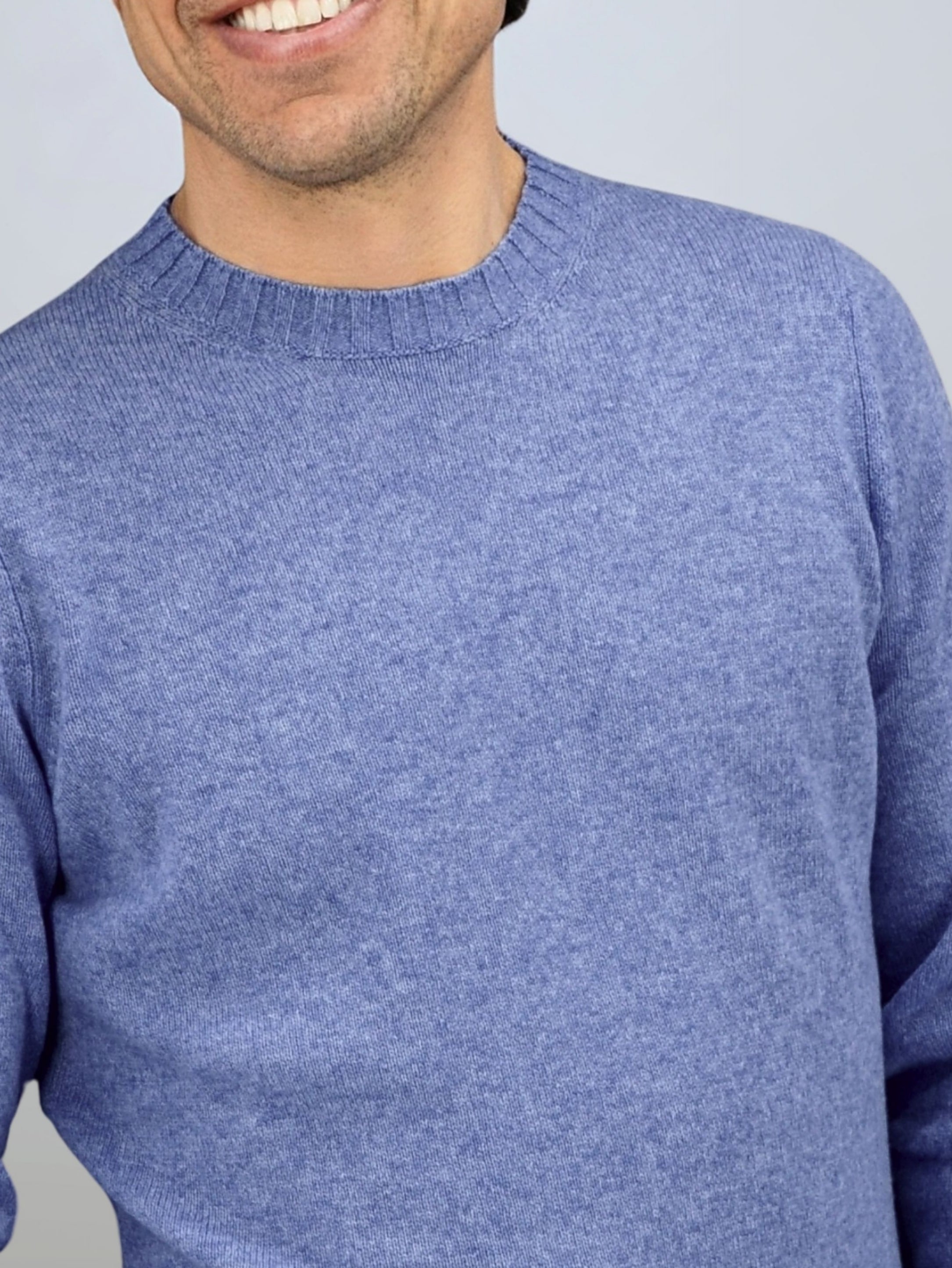 Crew Neck Nuvola Jacaranda 100% Cashmere