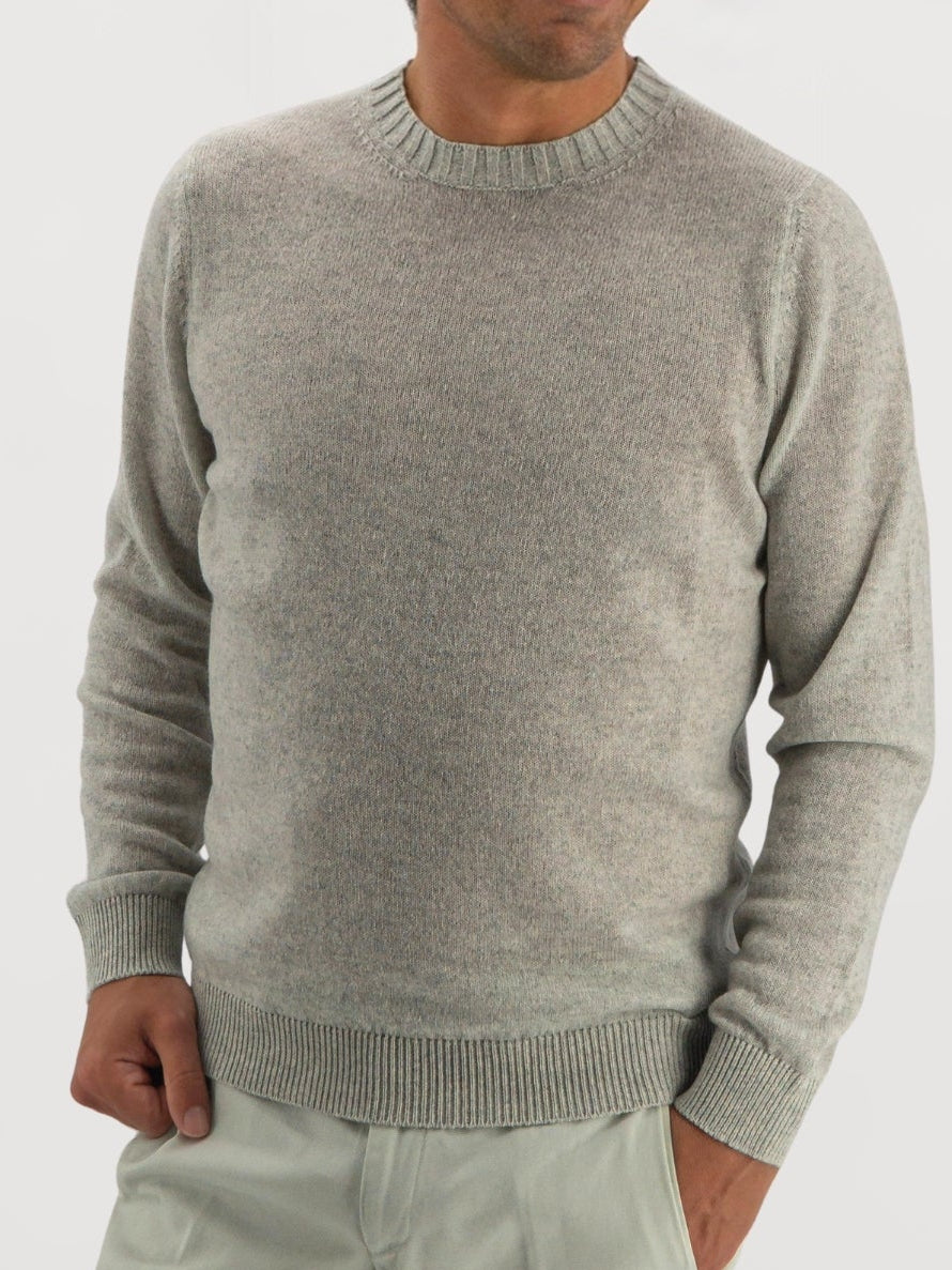 Girocollo Nuvola Fog 100% Cashmere