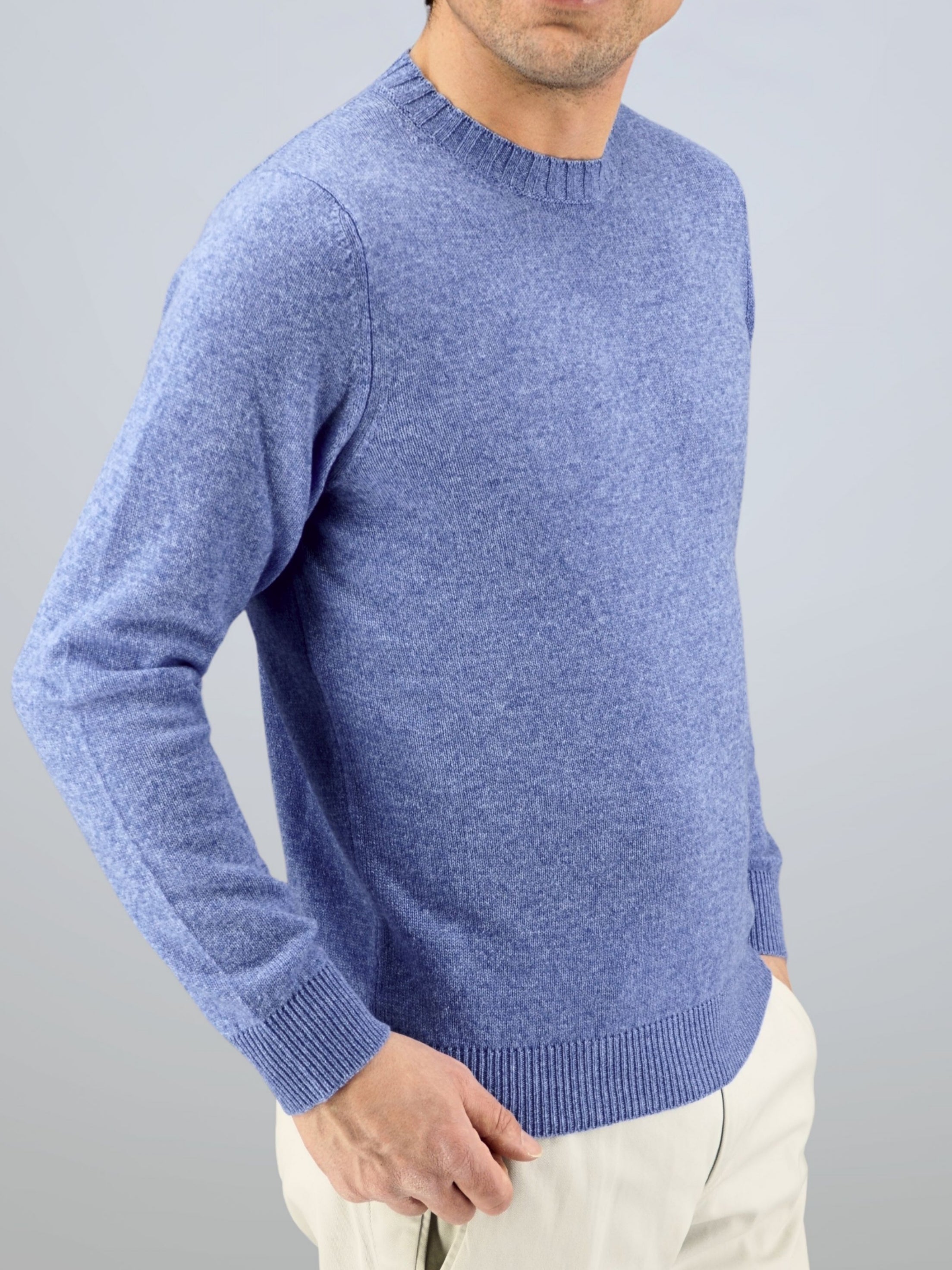 Girocollo Nuvola Jacaranda 100% Cashmere