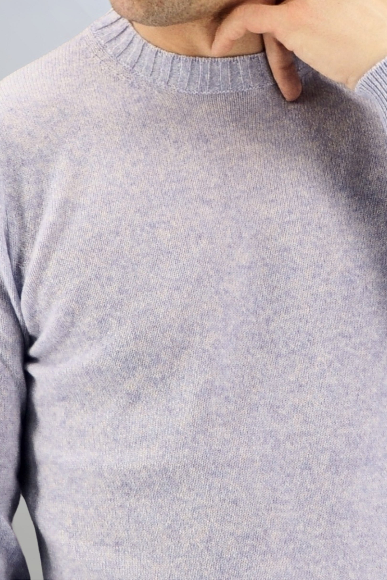 Girocollo Nuvola Glicine 100% Cashmere