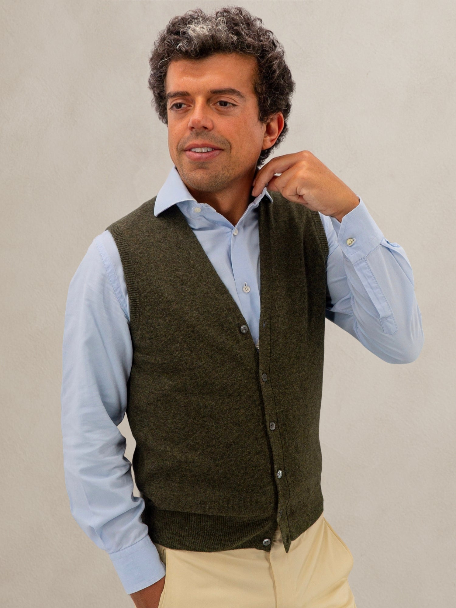 GILET BOTTONI BORNEO 100% CASHMERE