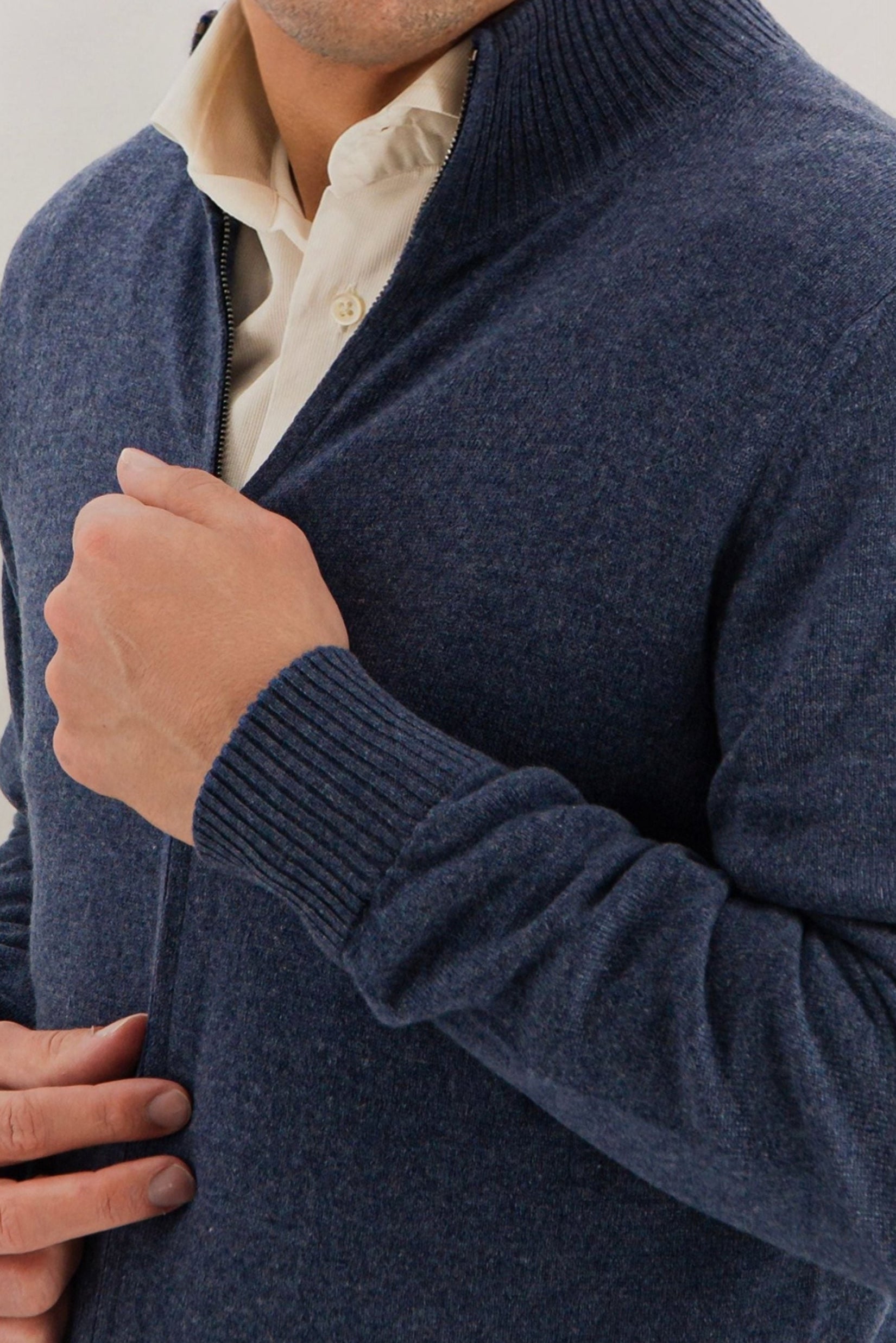Full Zip 100% Cashmere Eclipse