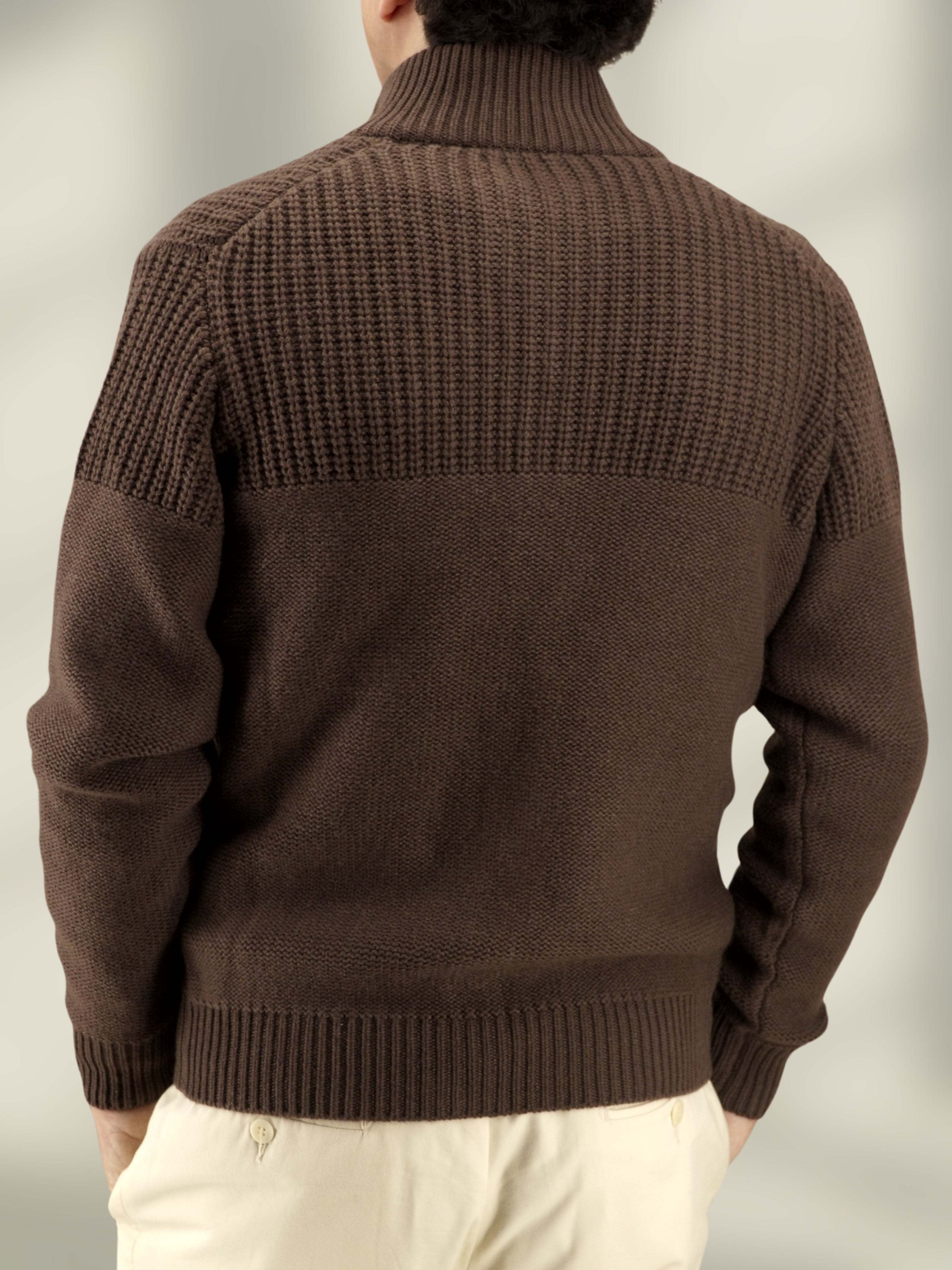 Cob Jacket Caffè 100% Cashmere