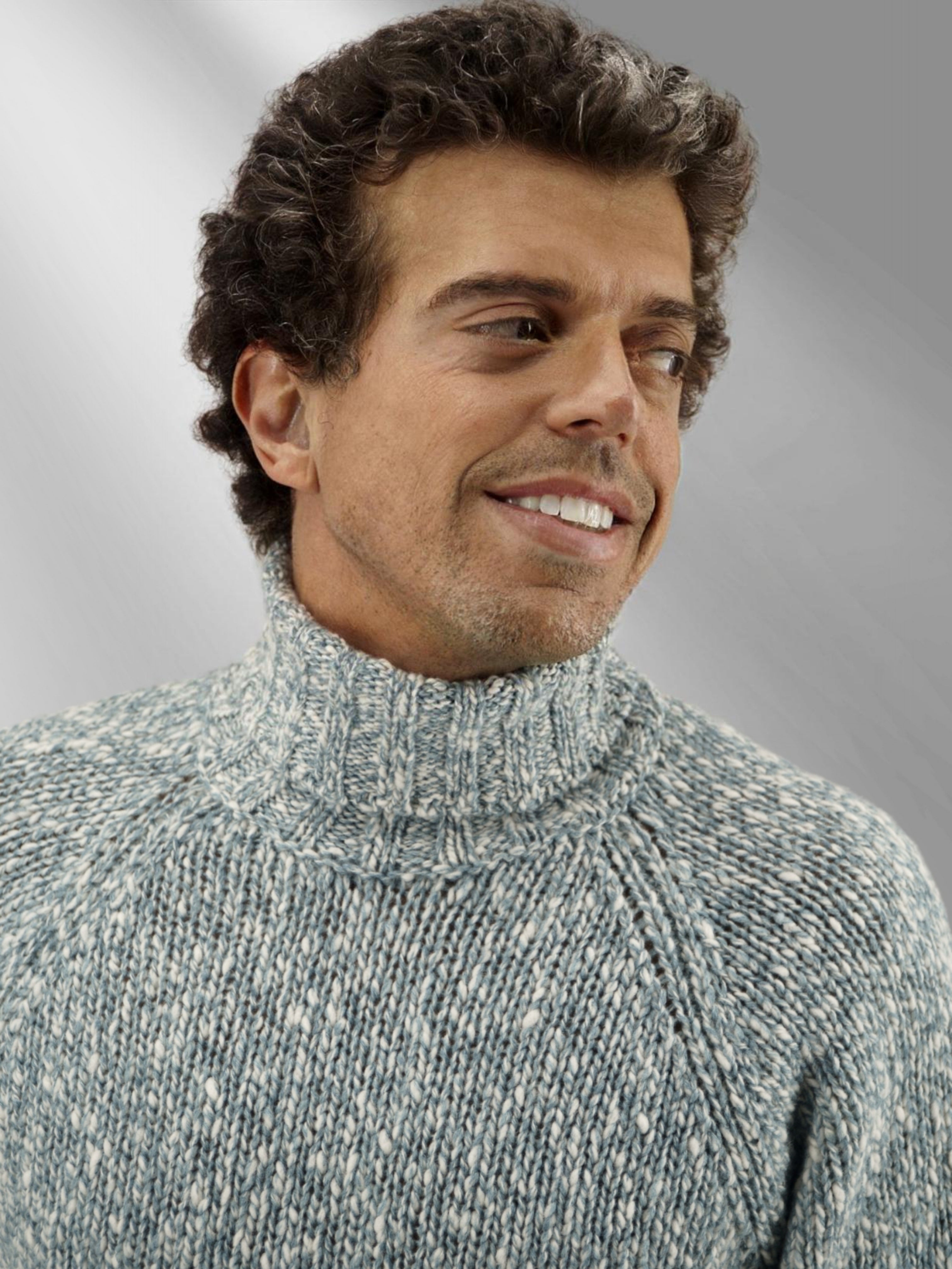 TURTLENECK GLEN MALACHITE WOOL AND CASHMERE 