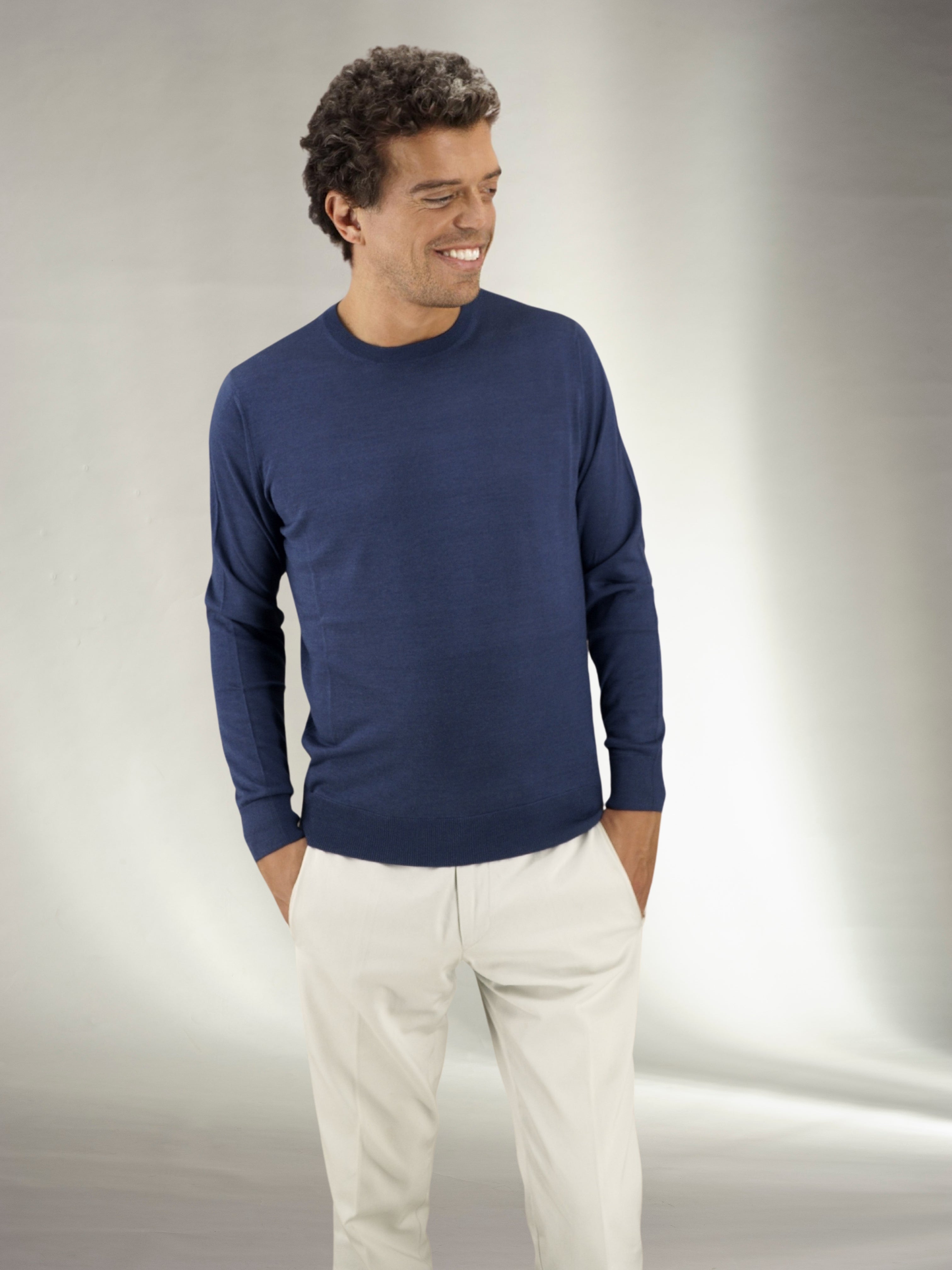 Crewneck Portofino Cashmere Wool and Silk