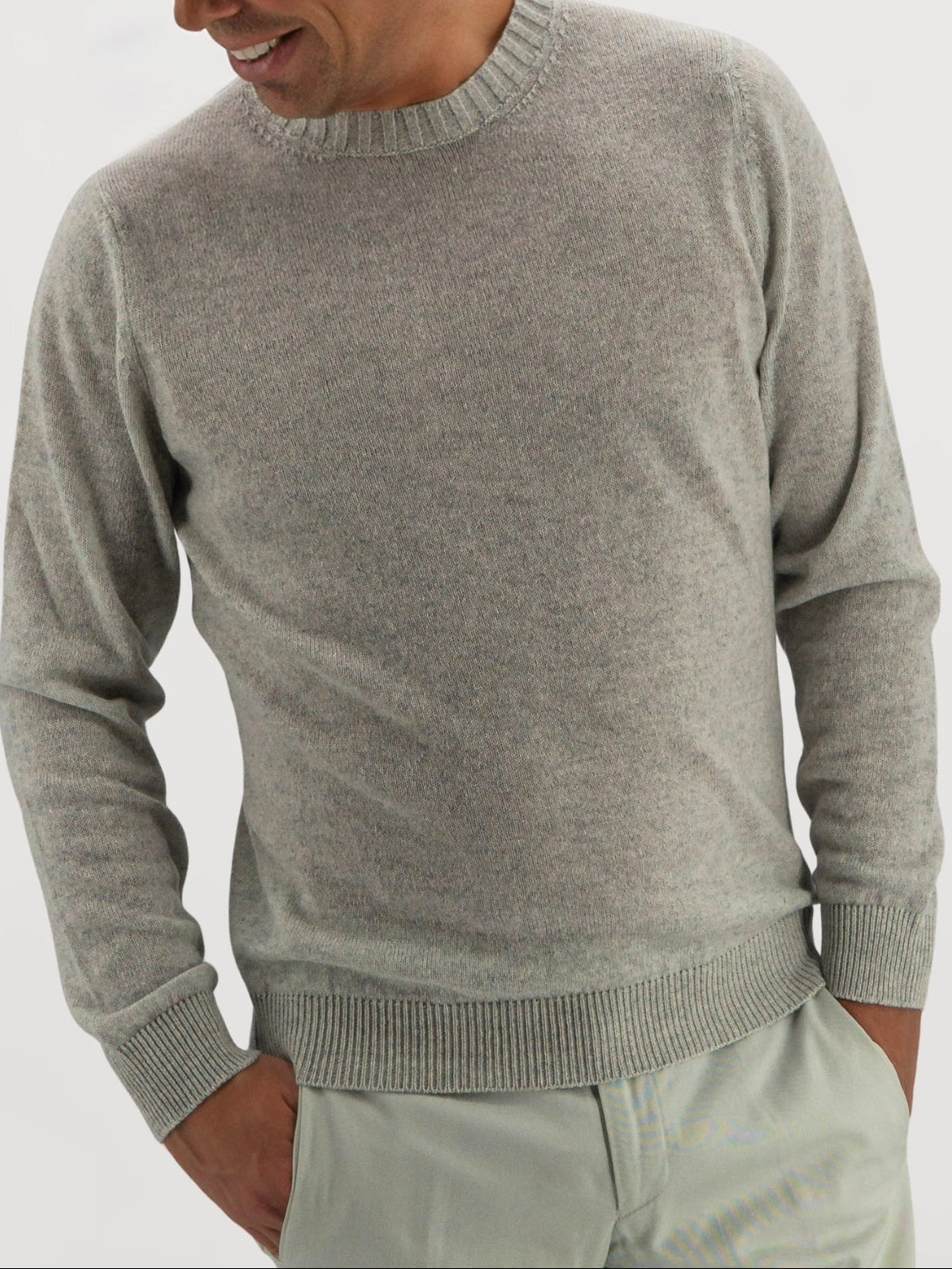 Girocollo Nuvola Fog 100% Cashmere
