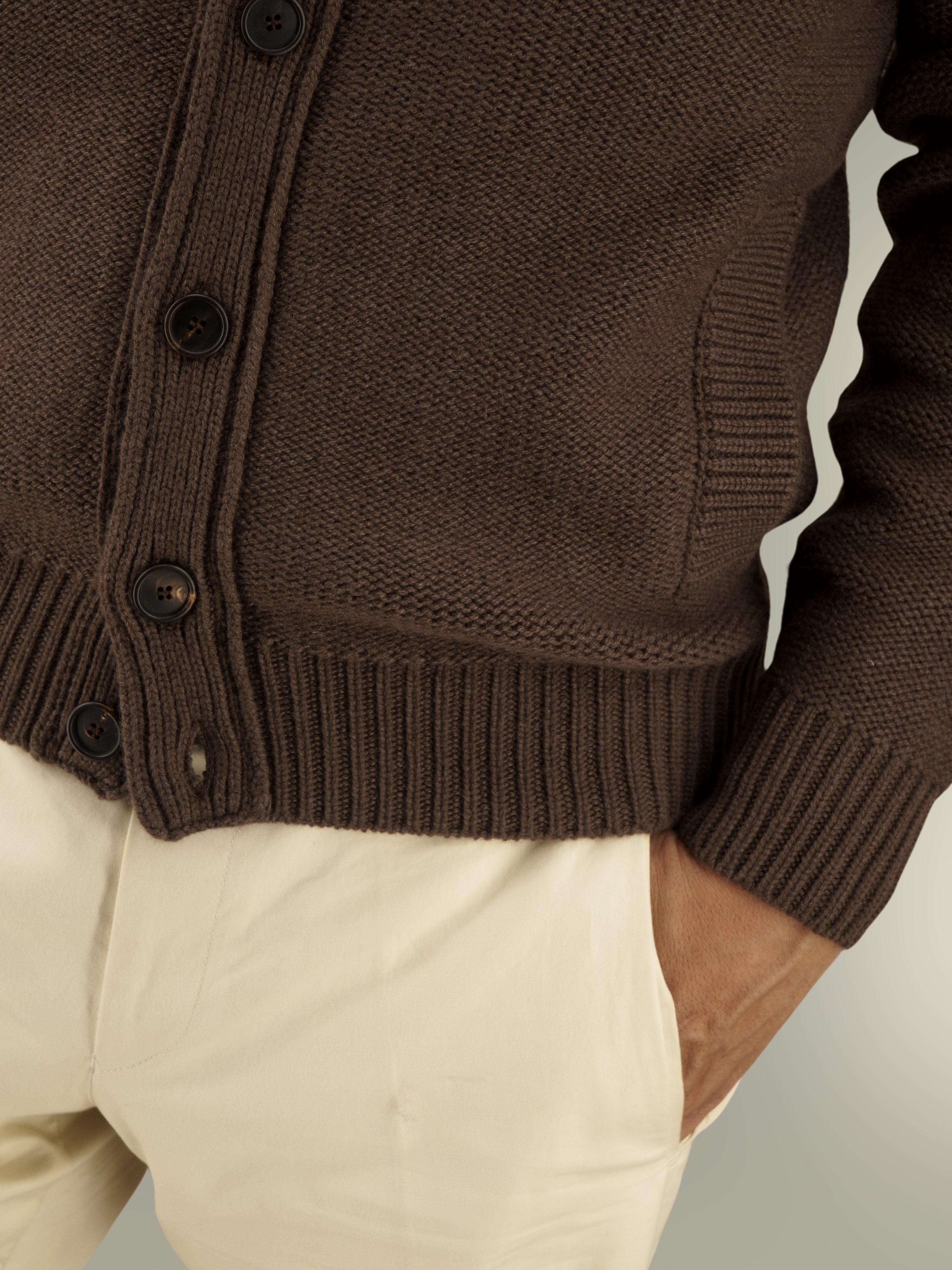 Cob Jacket Caffè 100% Cashmere