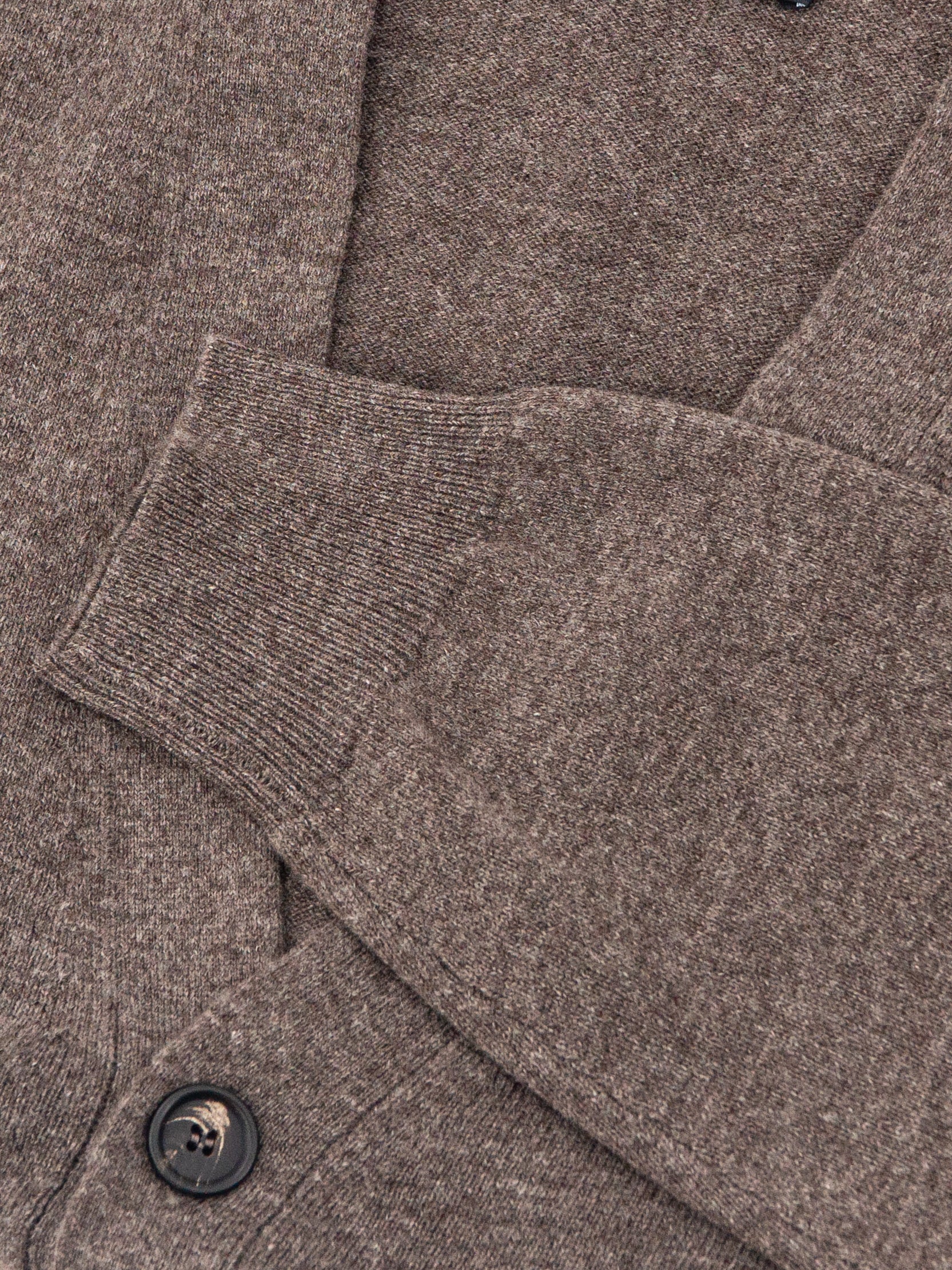 Cardigan 2 Ply 100% Cashmere - Moka