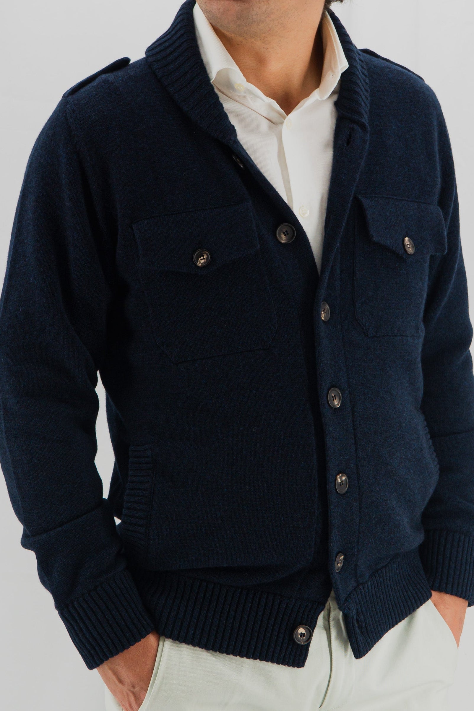 Giacca Brera Blu Navy 100% Cashmere