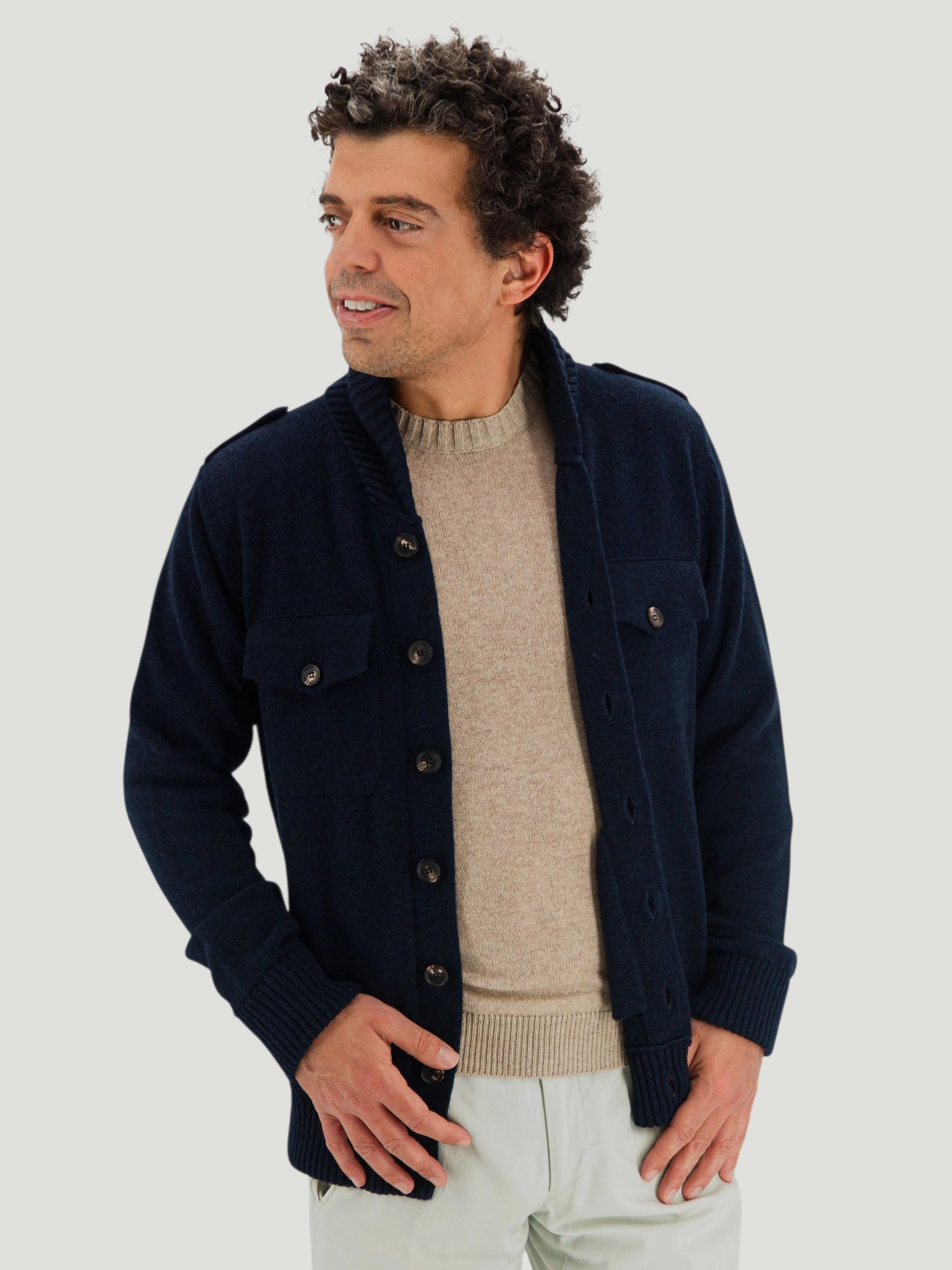Giacca Brera Blu Navy 100% Cashmere