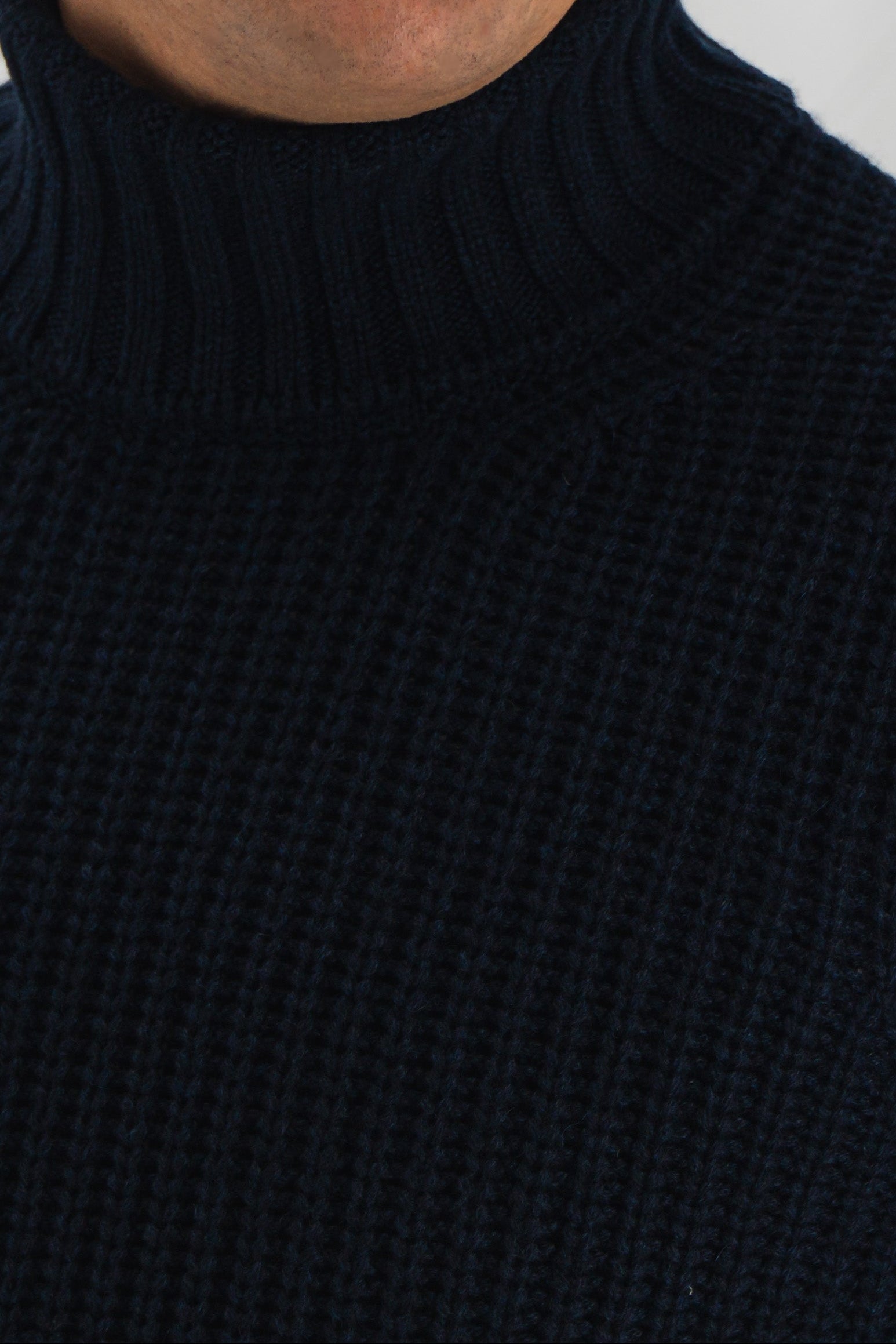 Dolcevita Pannocchia Blu Navy 100% Cashmere