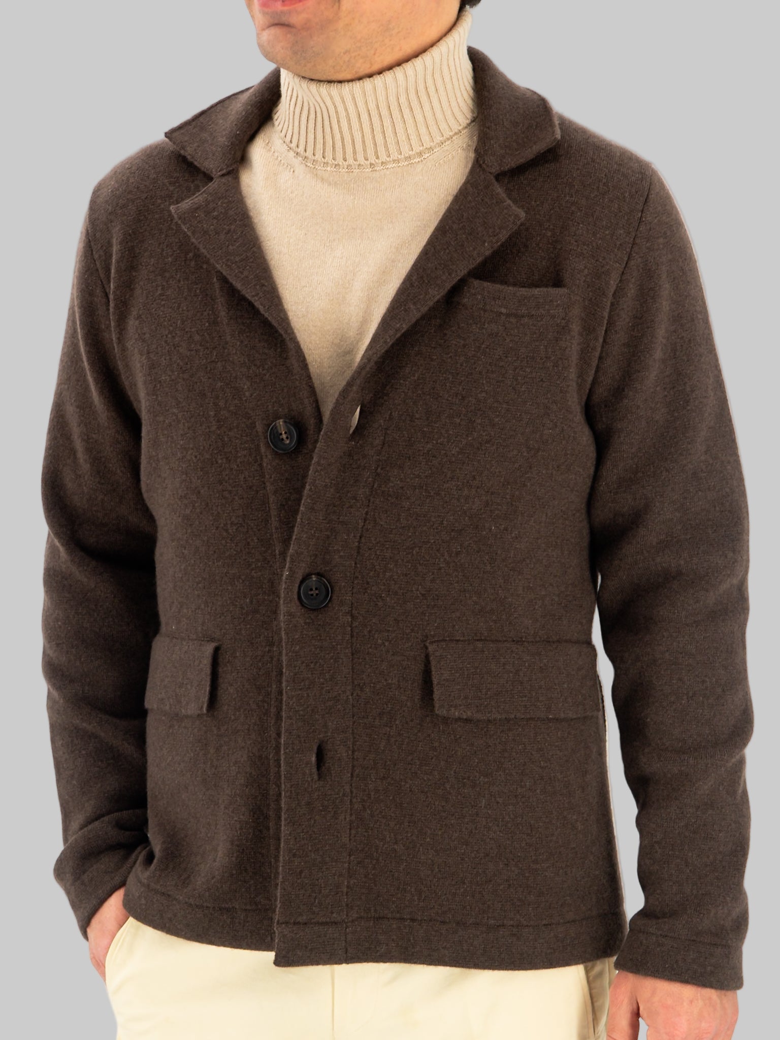 Maglia Blazer Peat 100% Cashmere