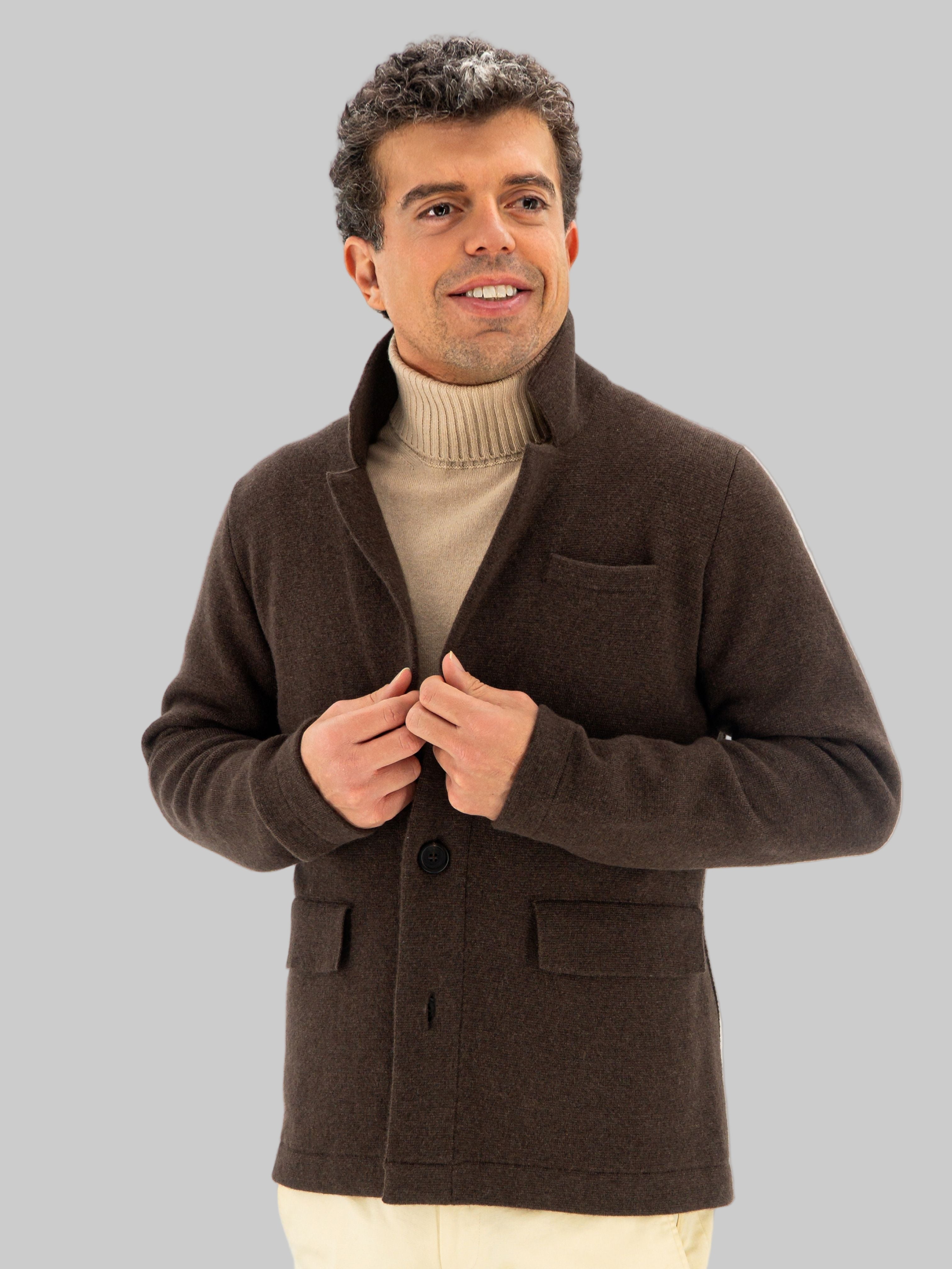 Maglia Blazer Peat 100% Cashmere