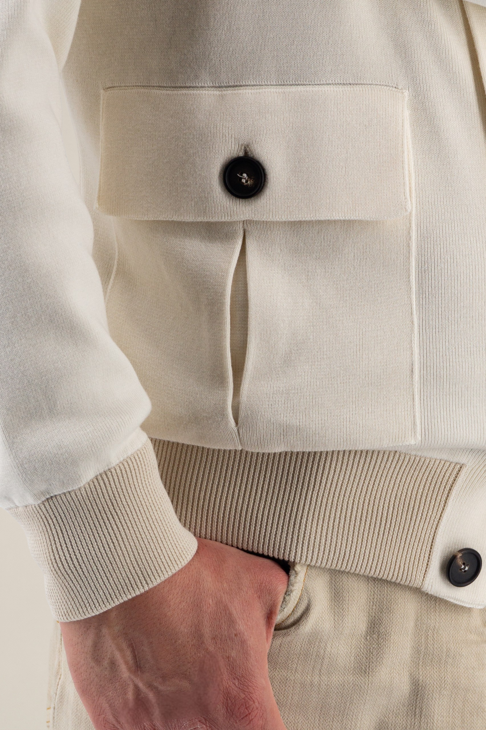 Portofino Bomber Latte 100% Cotton