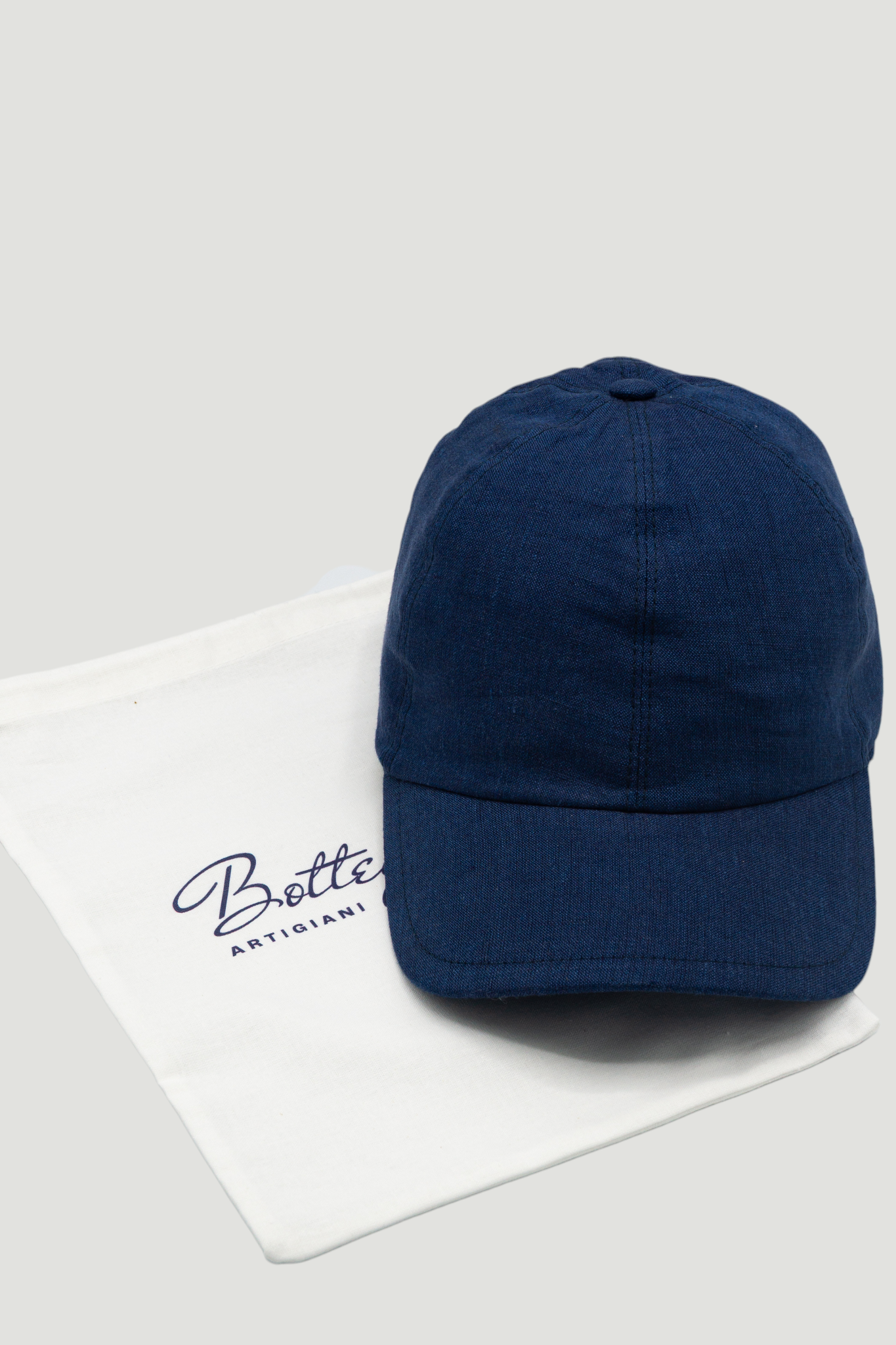 Cappello Baseball Blu 100% Lino
