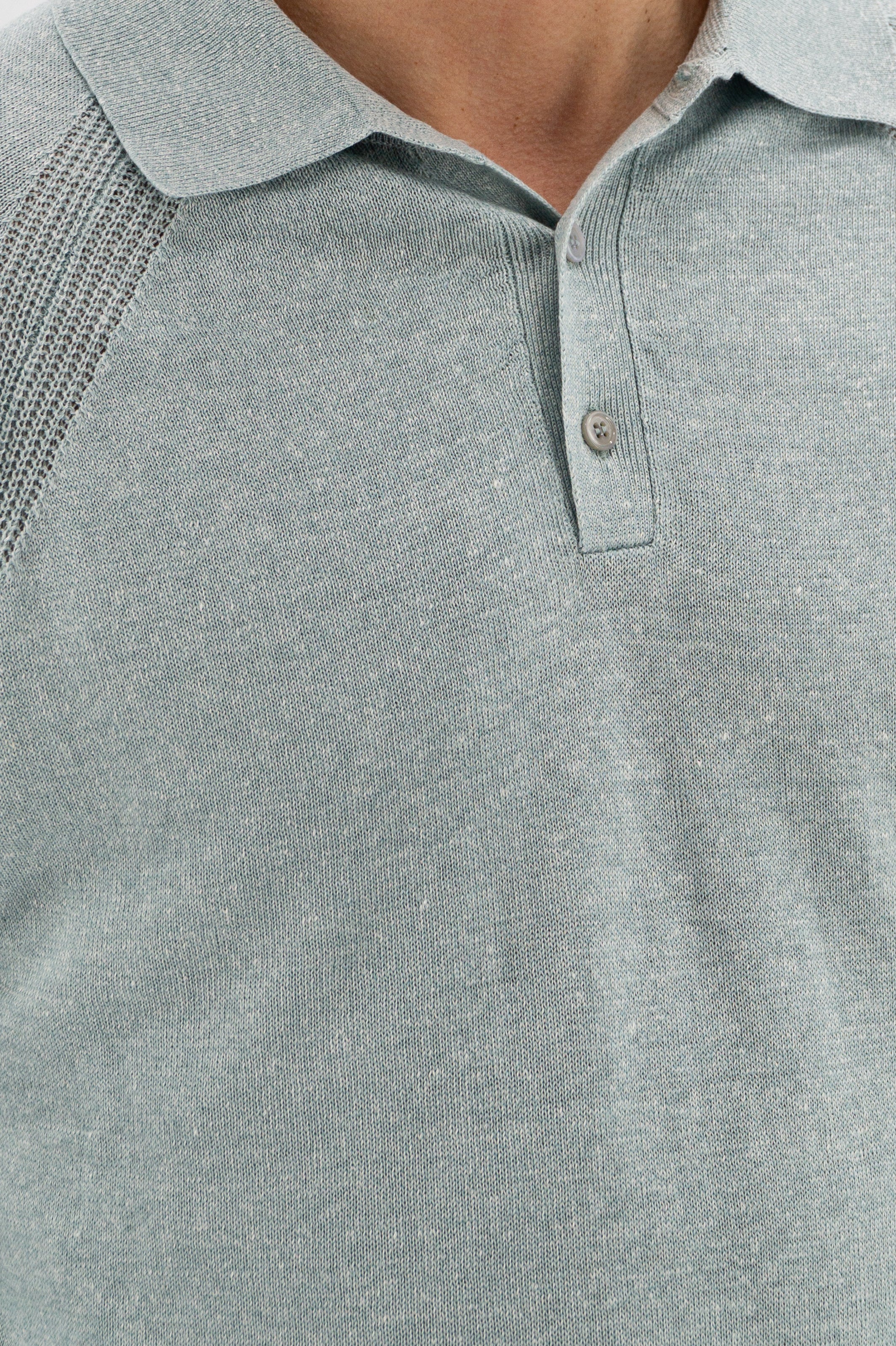 Polo Malibu ML Hint of Mint 68% Lino 32% Cotone