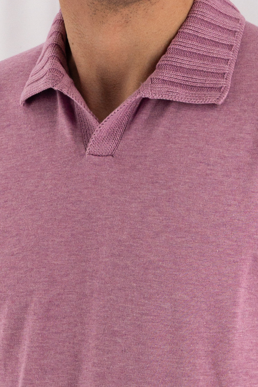 Polo Costiera Poignant Pink 100% Cotton