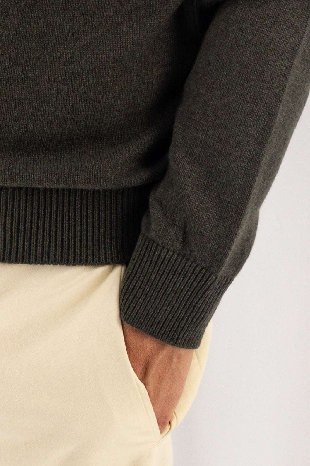 Girocollo Nuvola Loden 100% Cashmere