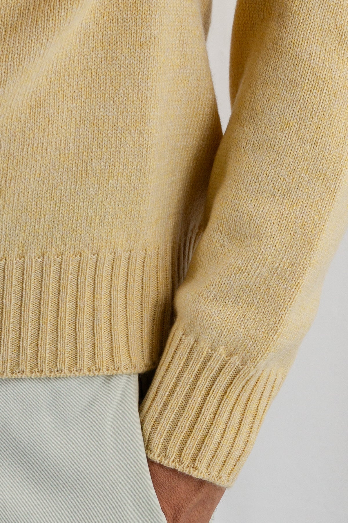 Maglia Polo 100% Cashmere Butter Yellow