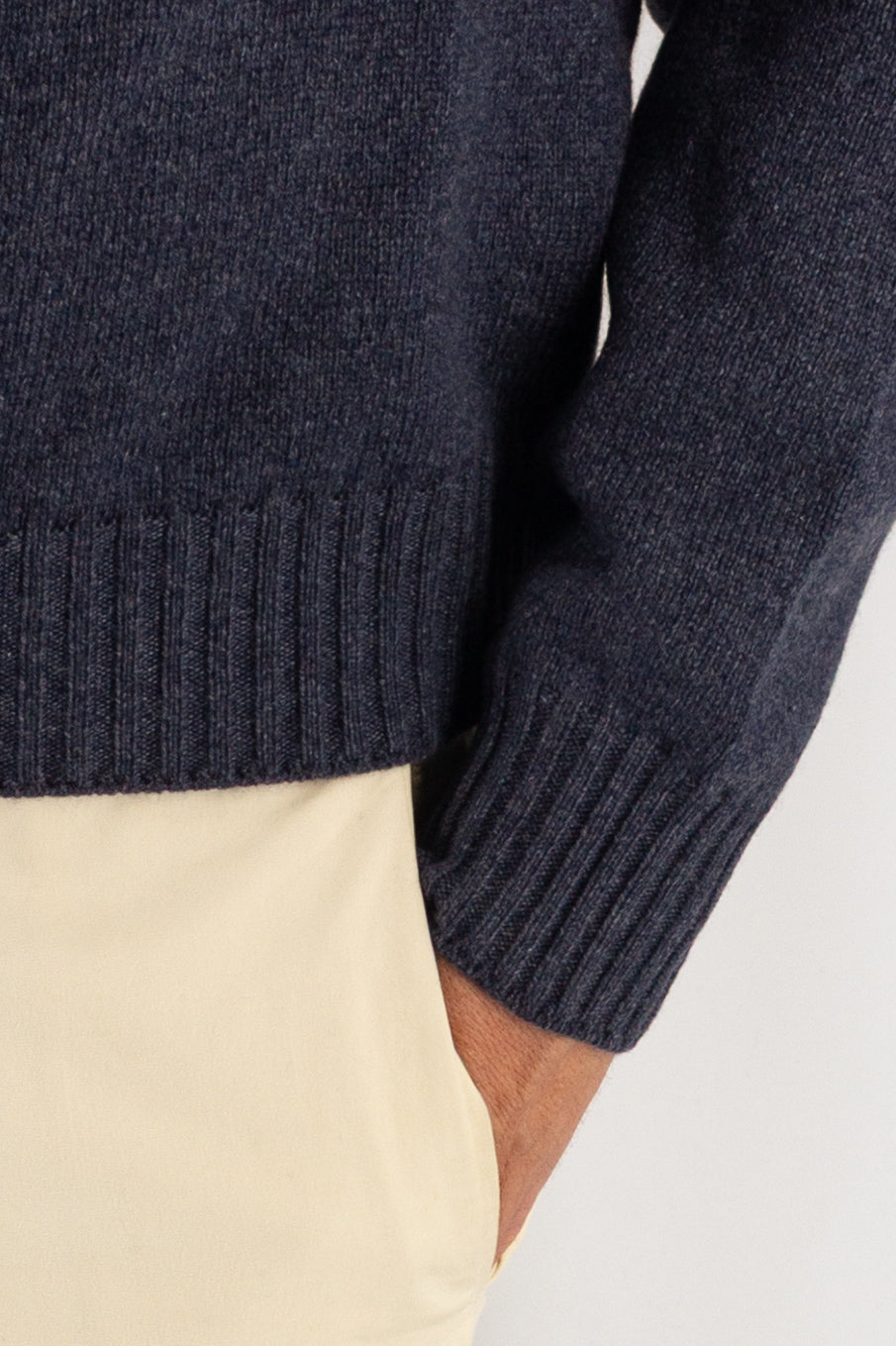 Dolcevita Fleece 100% Cashmere Bluewash