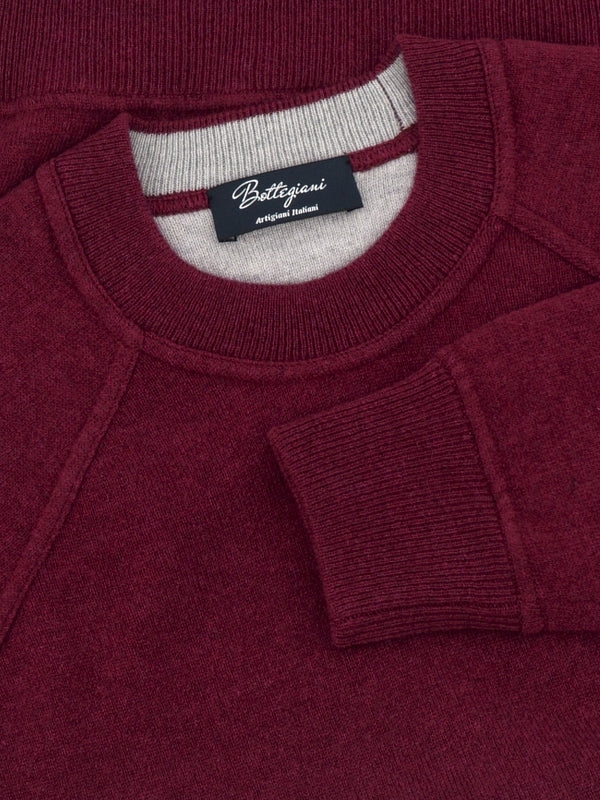 Sweater Crewneck Prugna 100% Cashmere